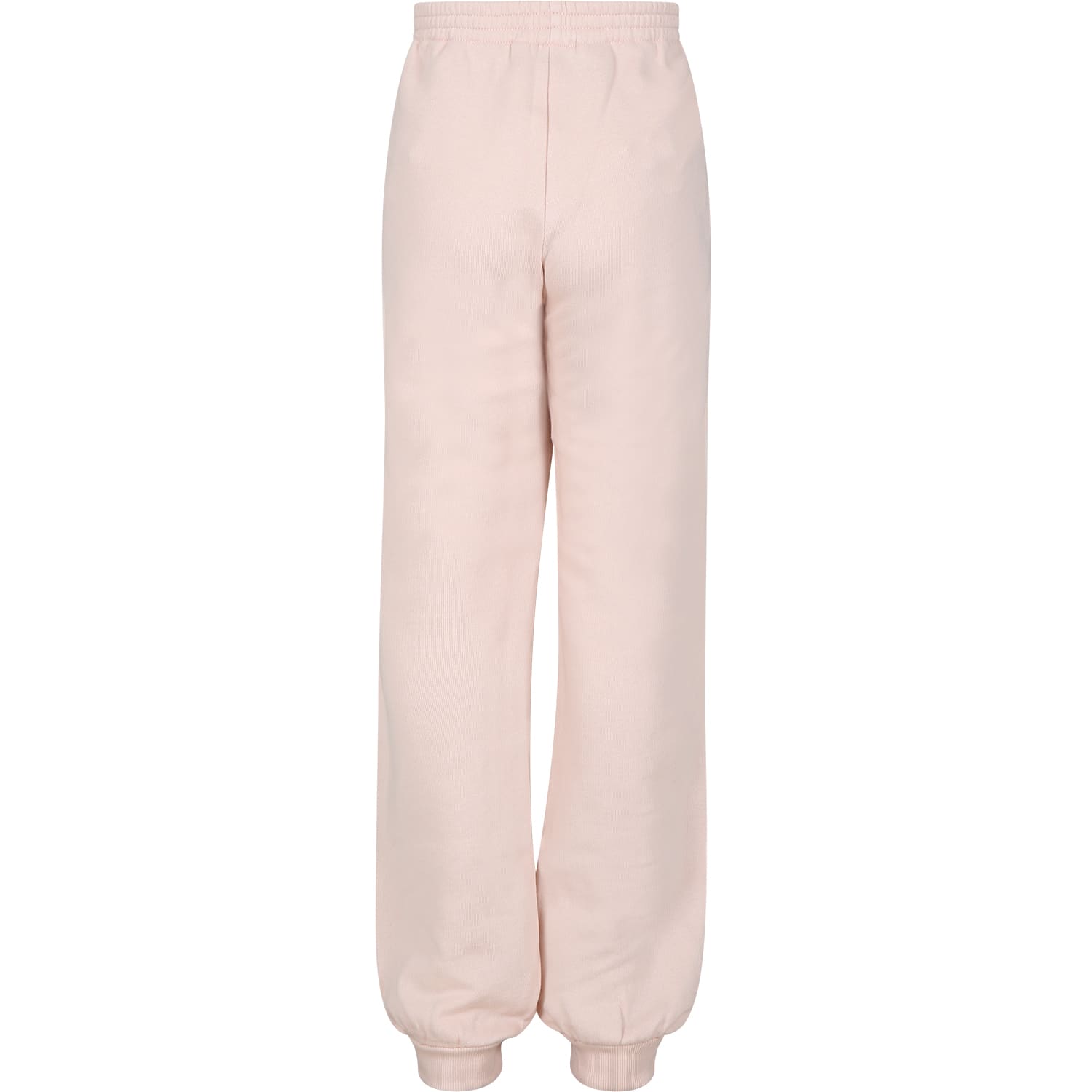 Shop Gucci Pink Trousers For Girl With Logo  1921