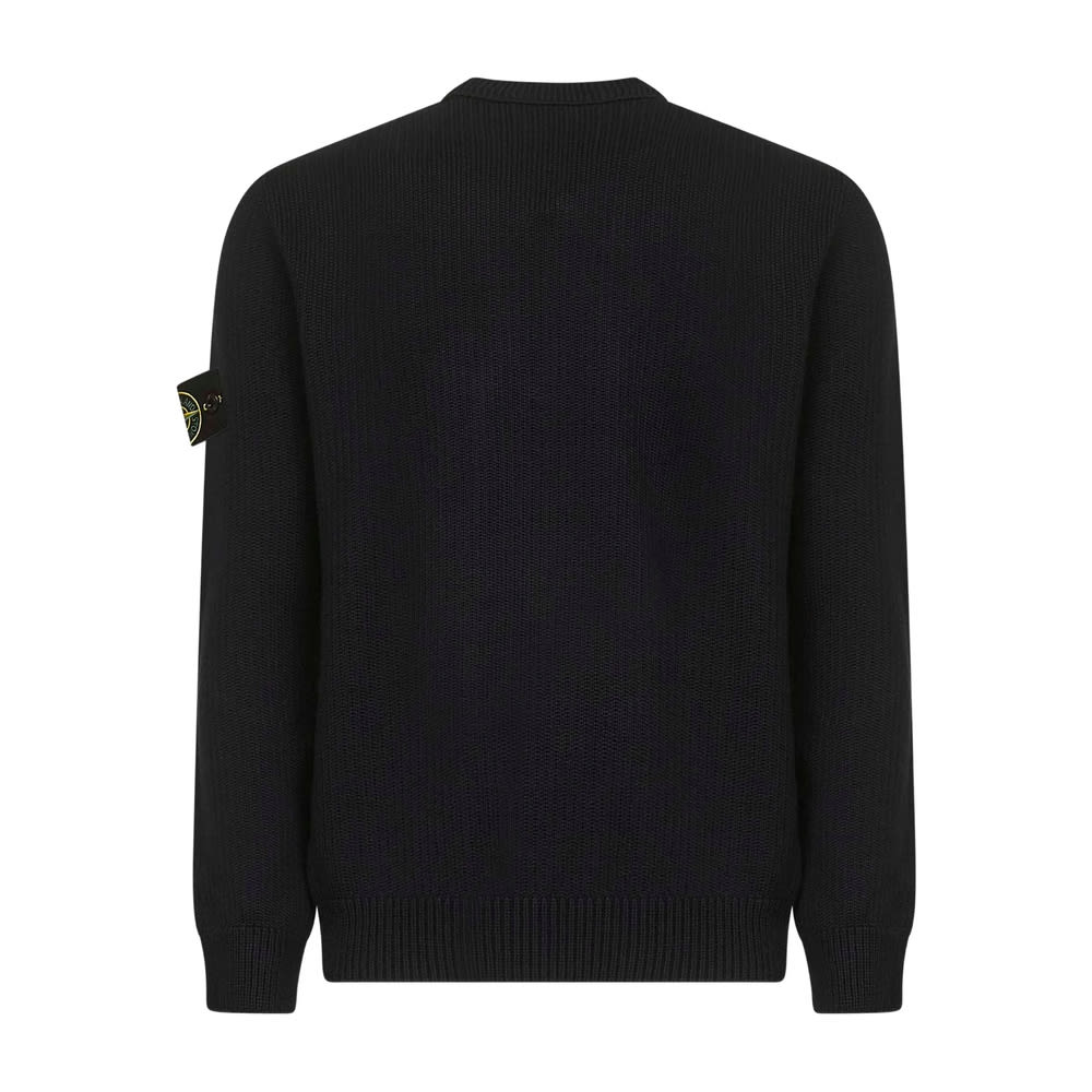Stone Island Logo Sweatshirt In Black