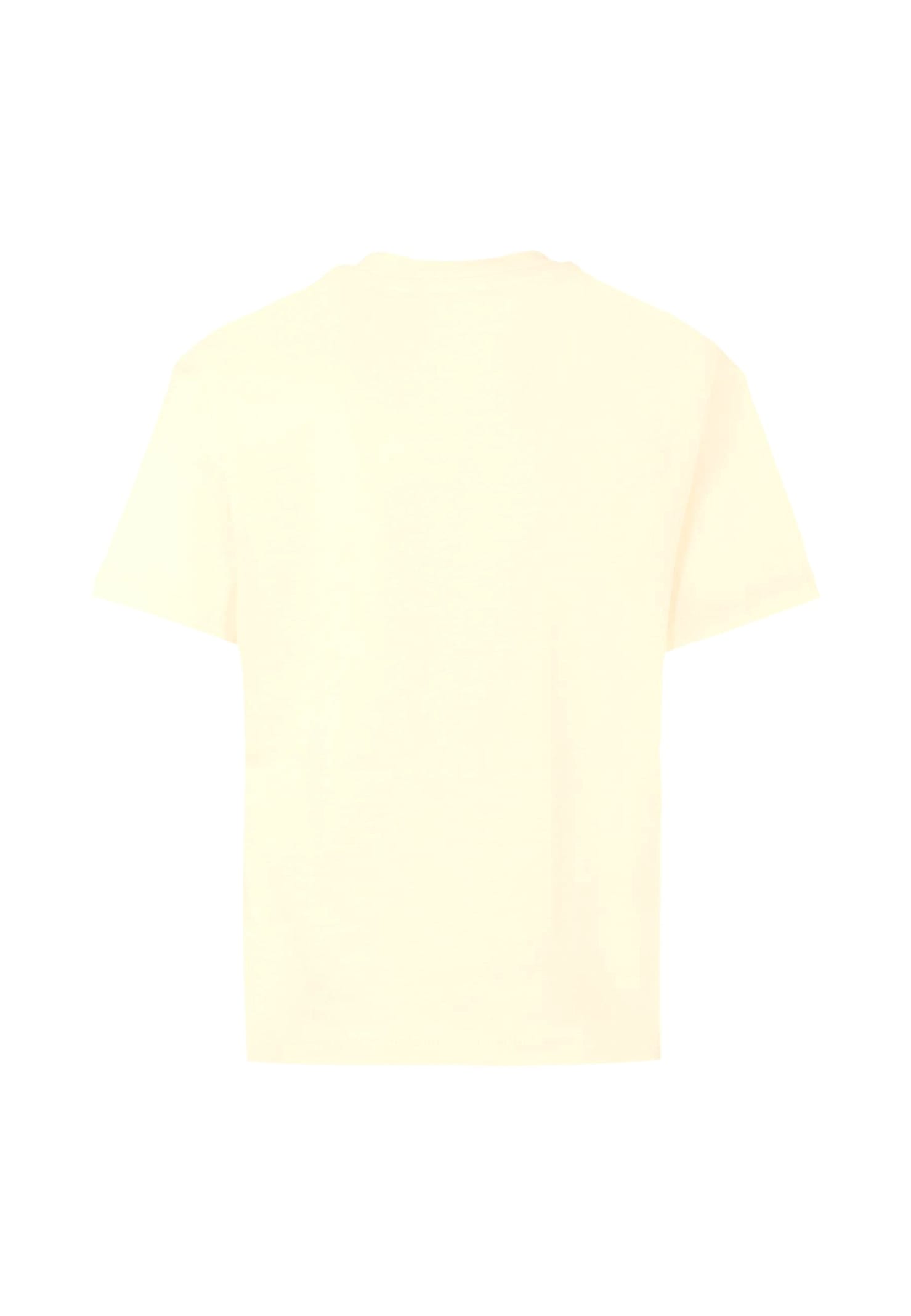 Msgm Ivory T-shirt For Kids With Logo In Neutral