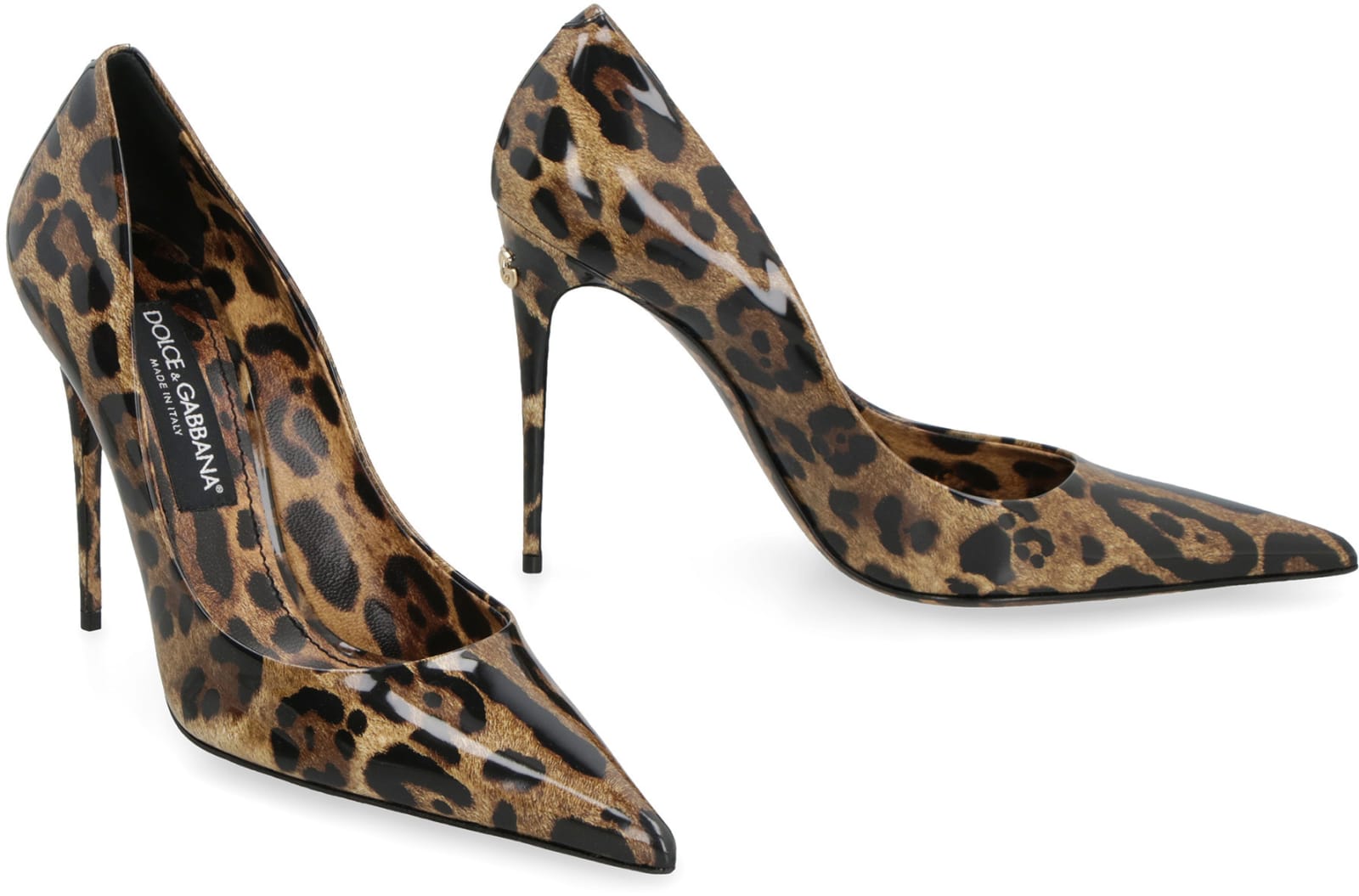 Shop Dolce & Gabbana Lollo Leather Pumps In Animalier