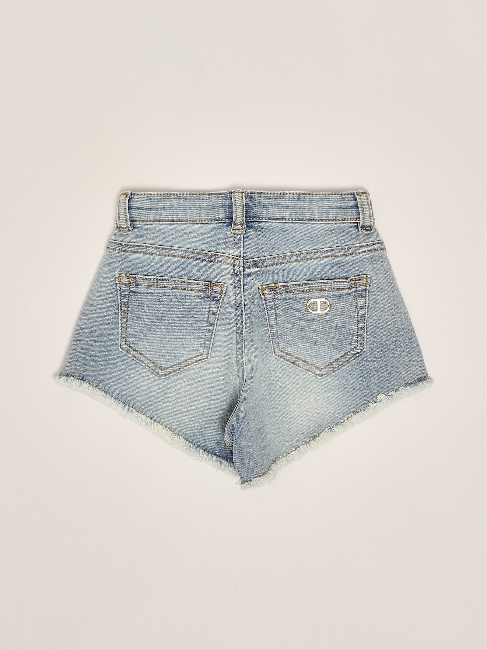 Twinset Denim Shorts Shorts In Blue