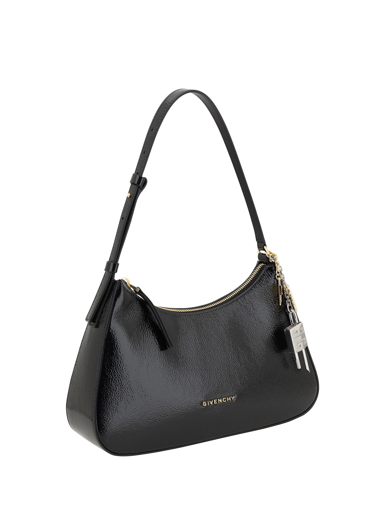 Givenchy Small Lucky Lock Shoulder Bag In Black
