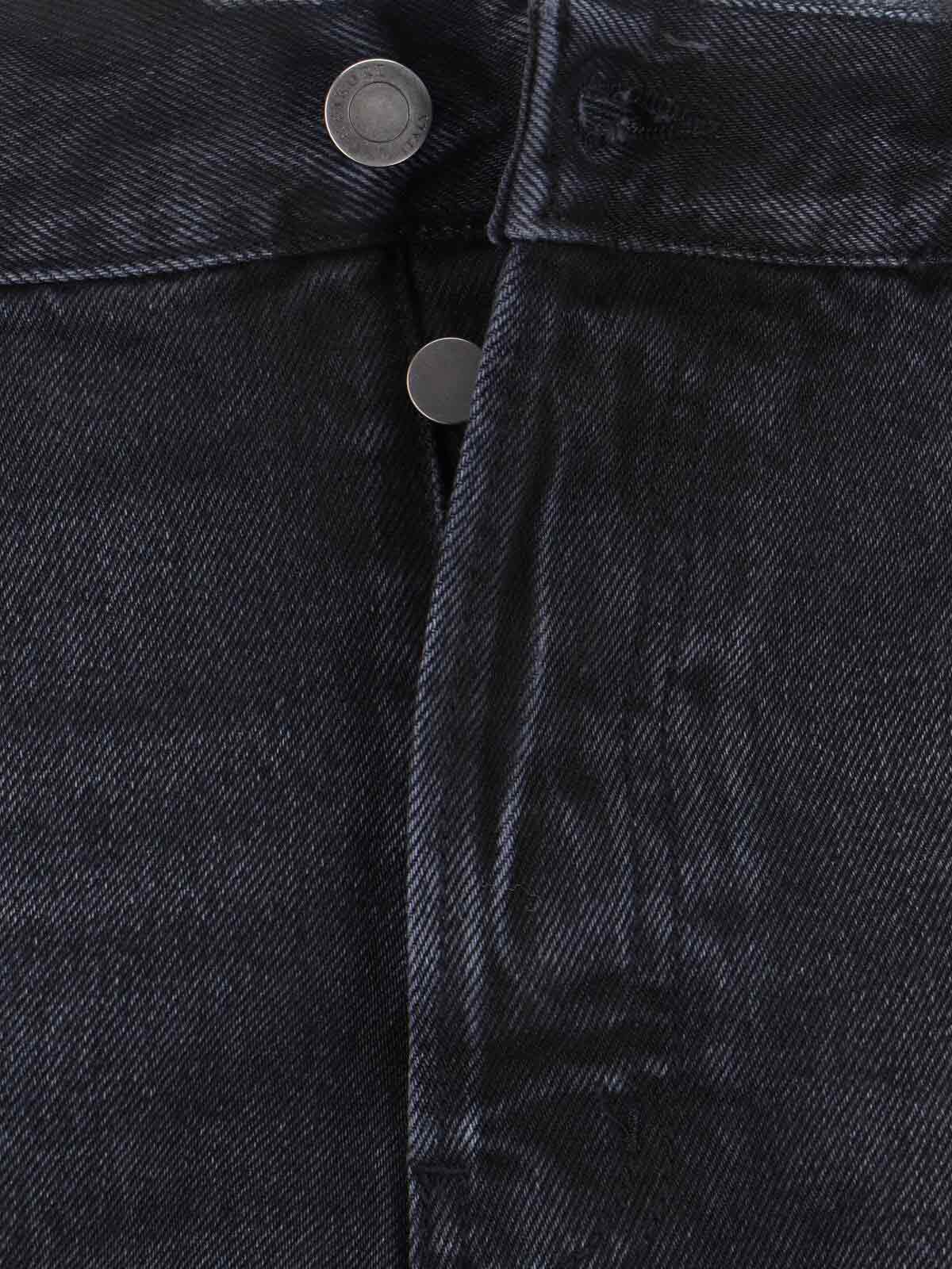 Haikure Straight-leg Cotton Jeans In Black