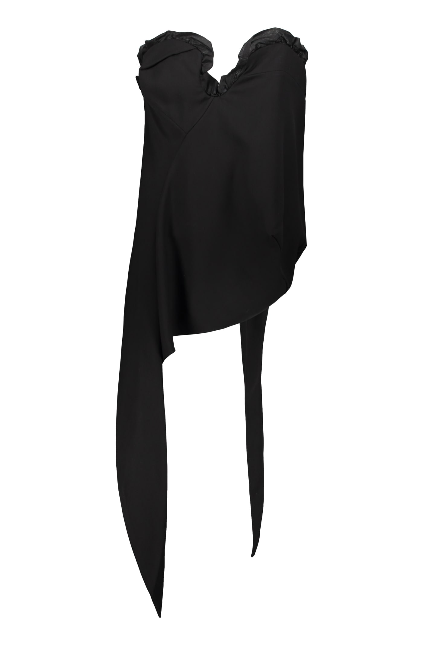 Shop Ambush Viscose Top In Black