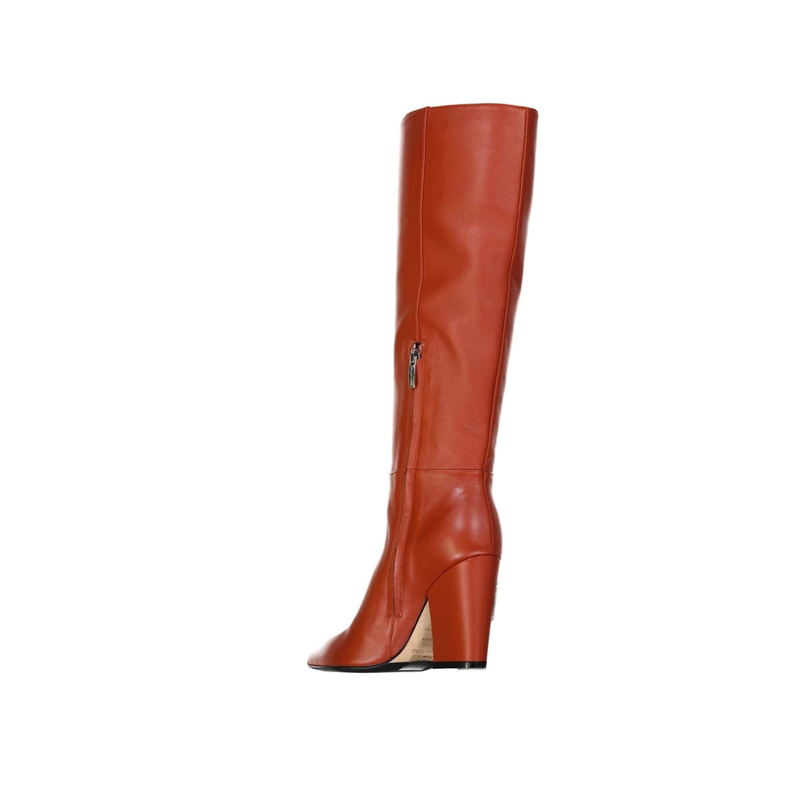 Shop Sergio Rossi Leather Boots In Orange