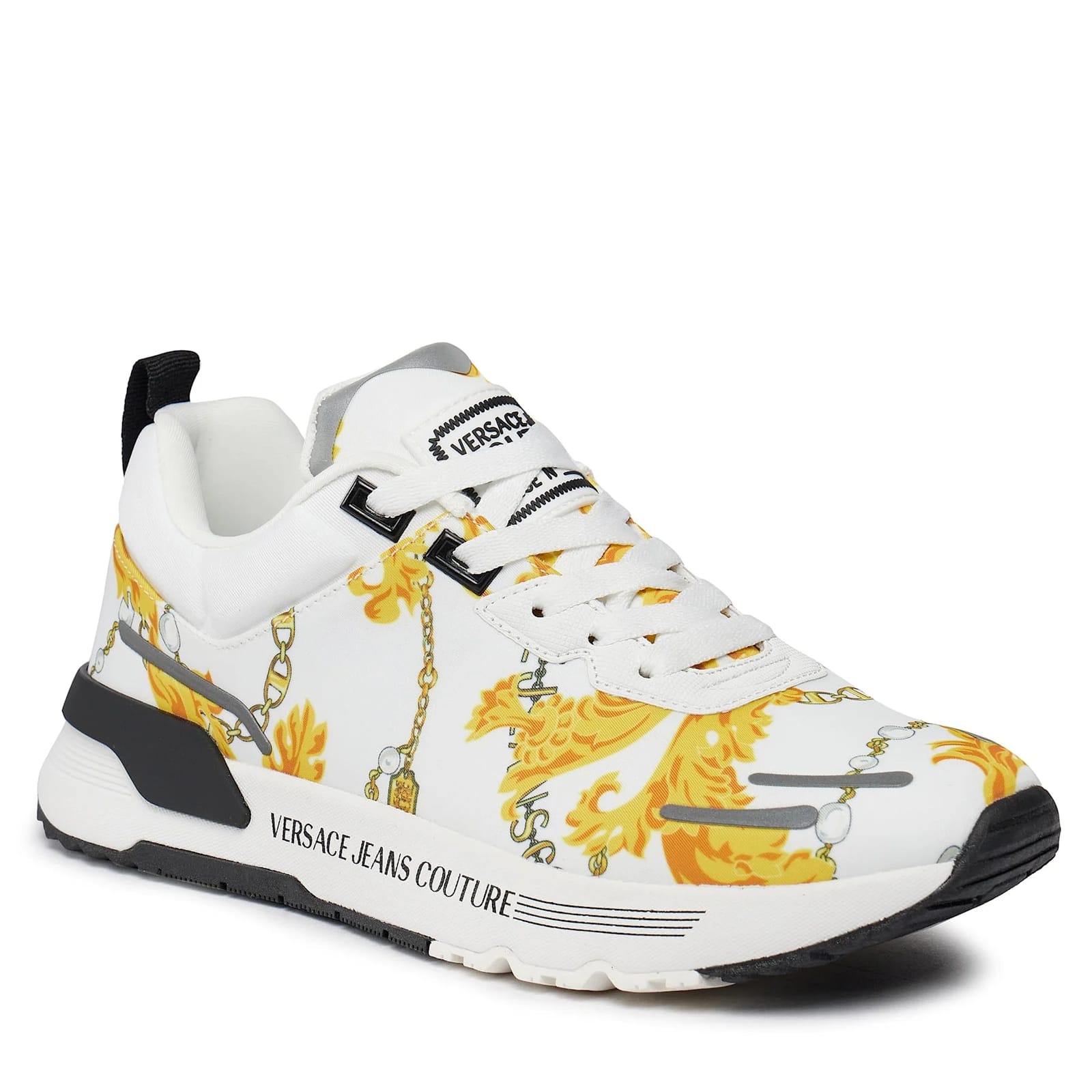 Shop Versace Jeans Couture White Low Top Sneakers