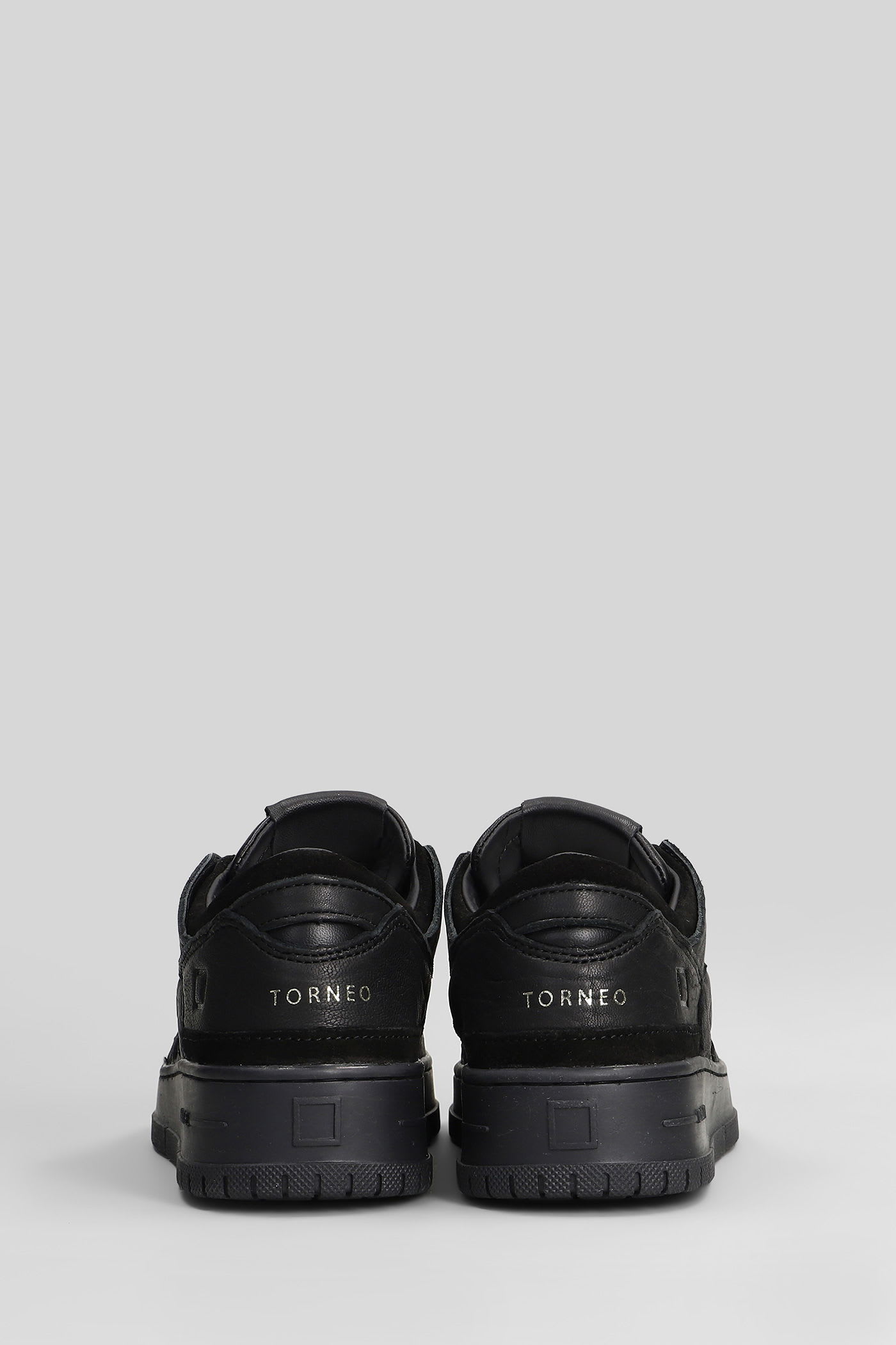Date Torneo Nz Sneakers In Black Suede And Leather In Black