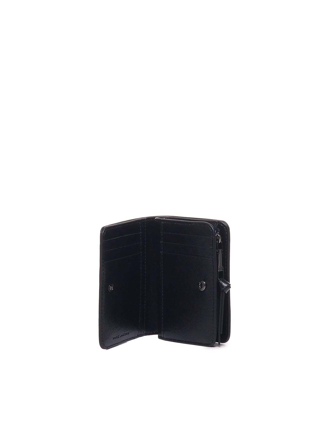 Shop Marc Jacobs The Mini Compact Wallet In Black