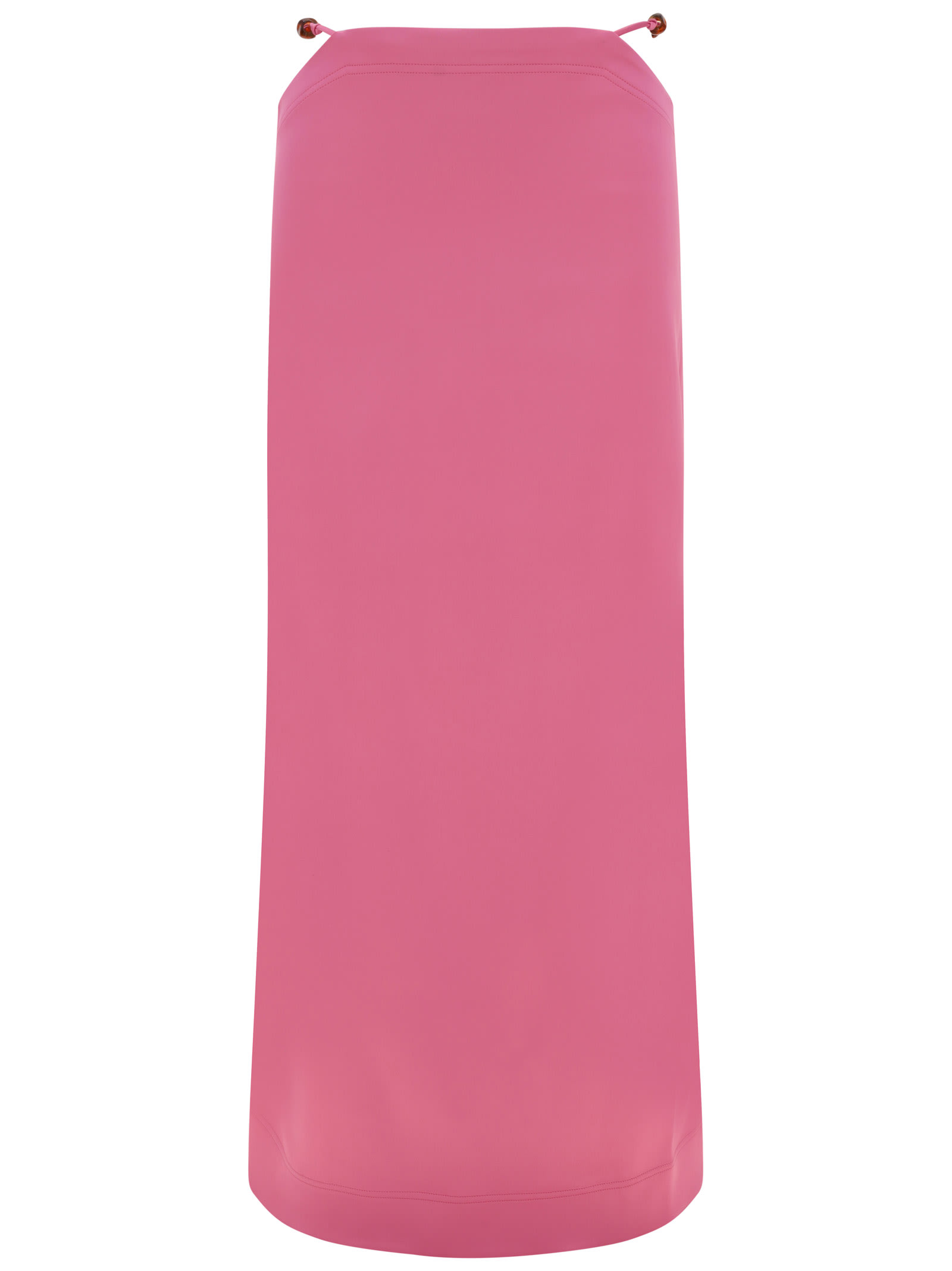 Shop Ganni Maxi Skirt In Pink