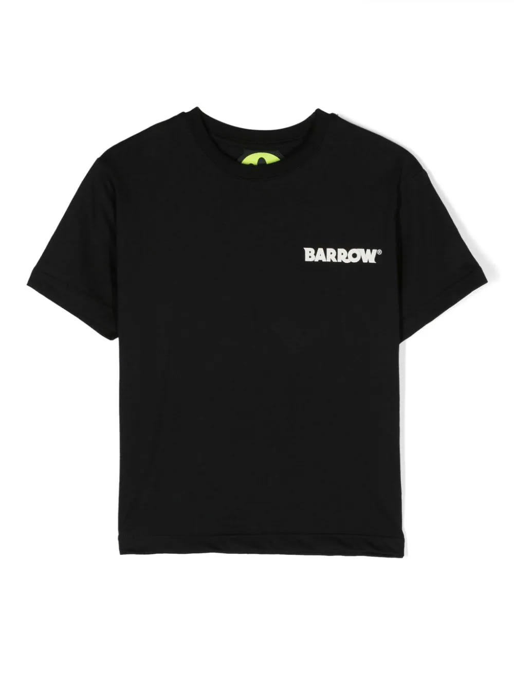 Barrow Kids' Black T-shirt With Front And Back Logo