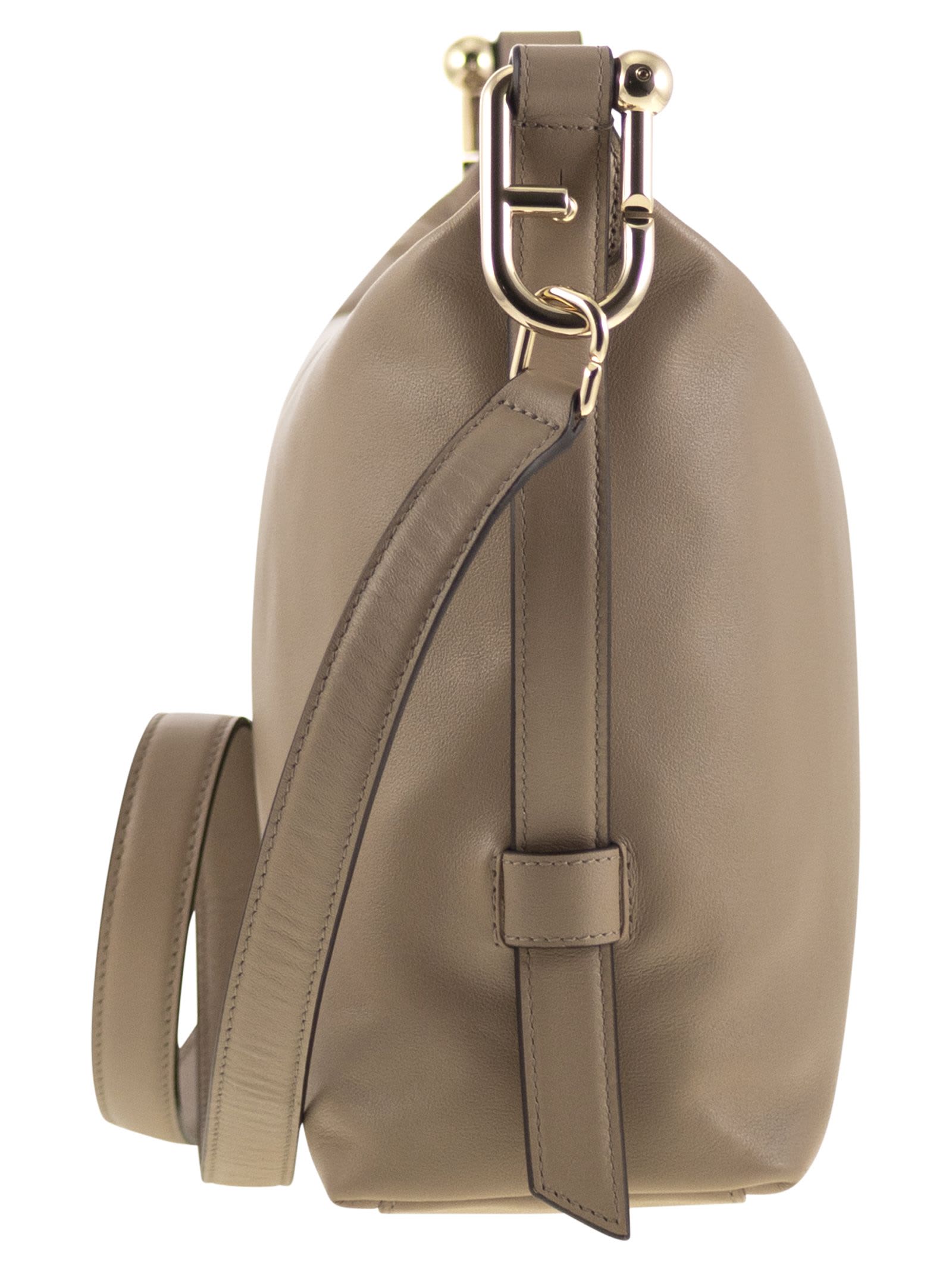 Furla Zip-fastening Shoulder Bag In Sand