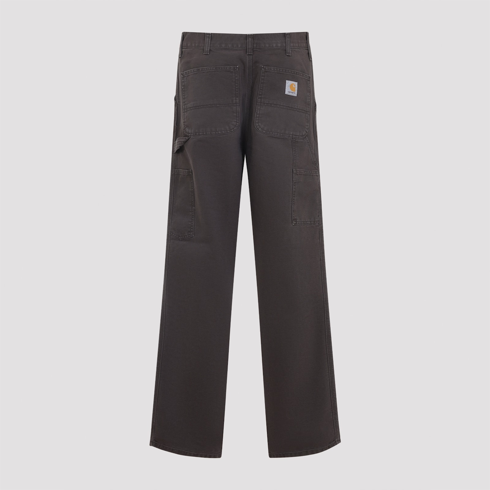Carhartt Wip Relaxed Fit Organic Cotton Trousers In Gray