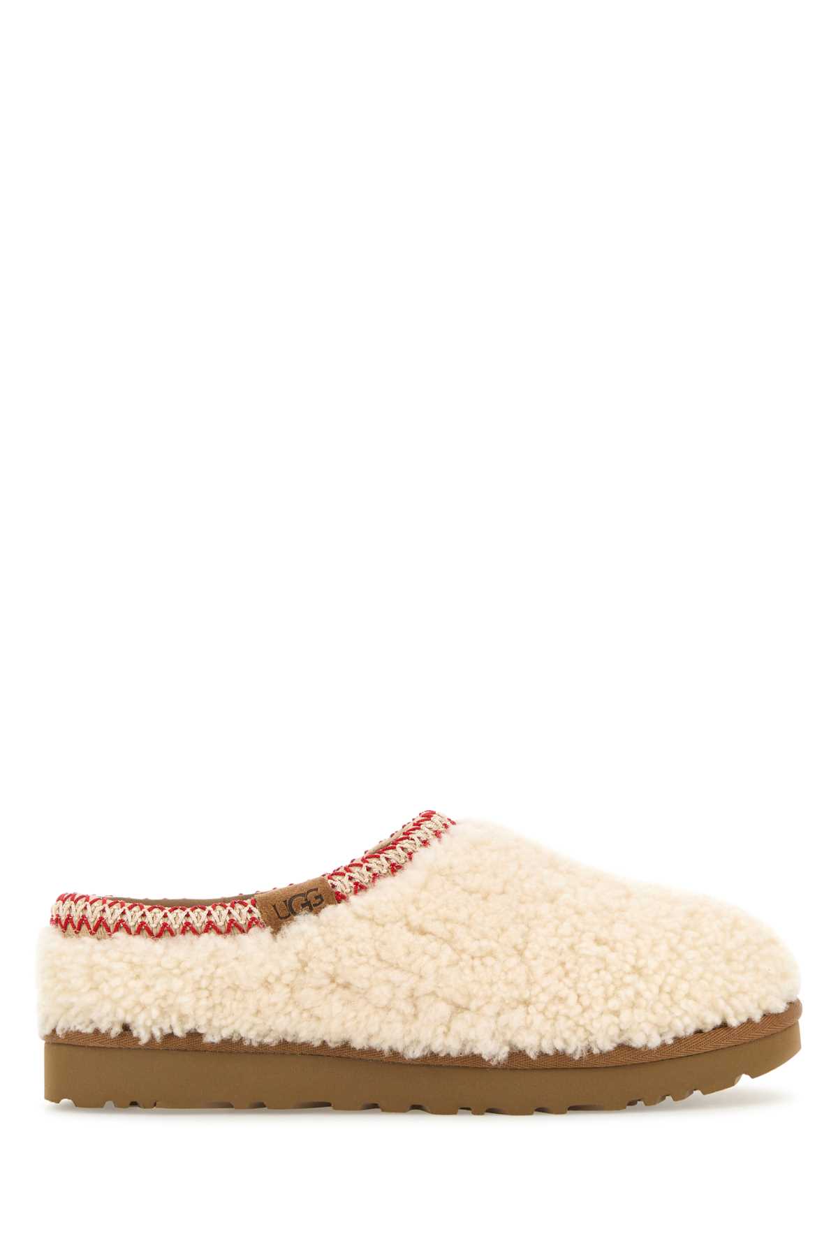 Ugg Ivory Eco Fut Tasman Maxi Curly Slippers In Neutral