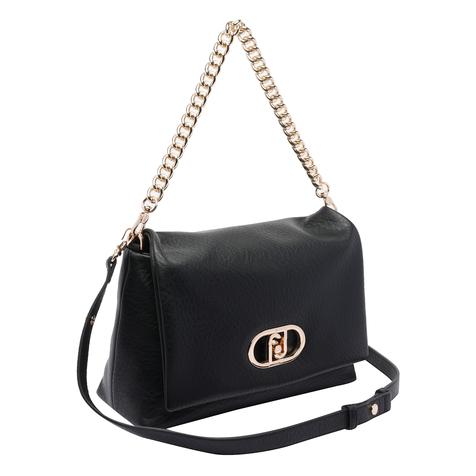 Liu •jo Versatile Crossbody Bag Featuring Chain Strap In Black