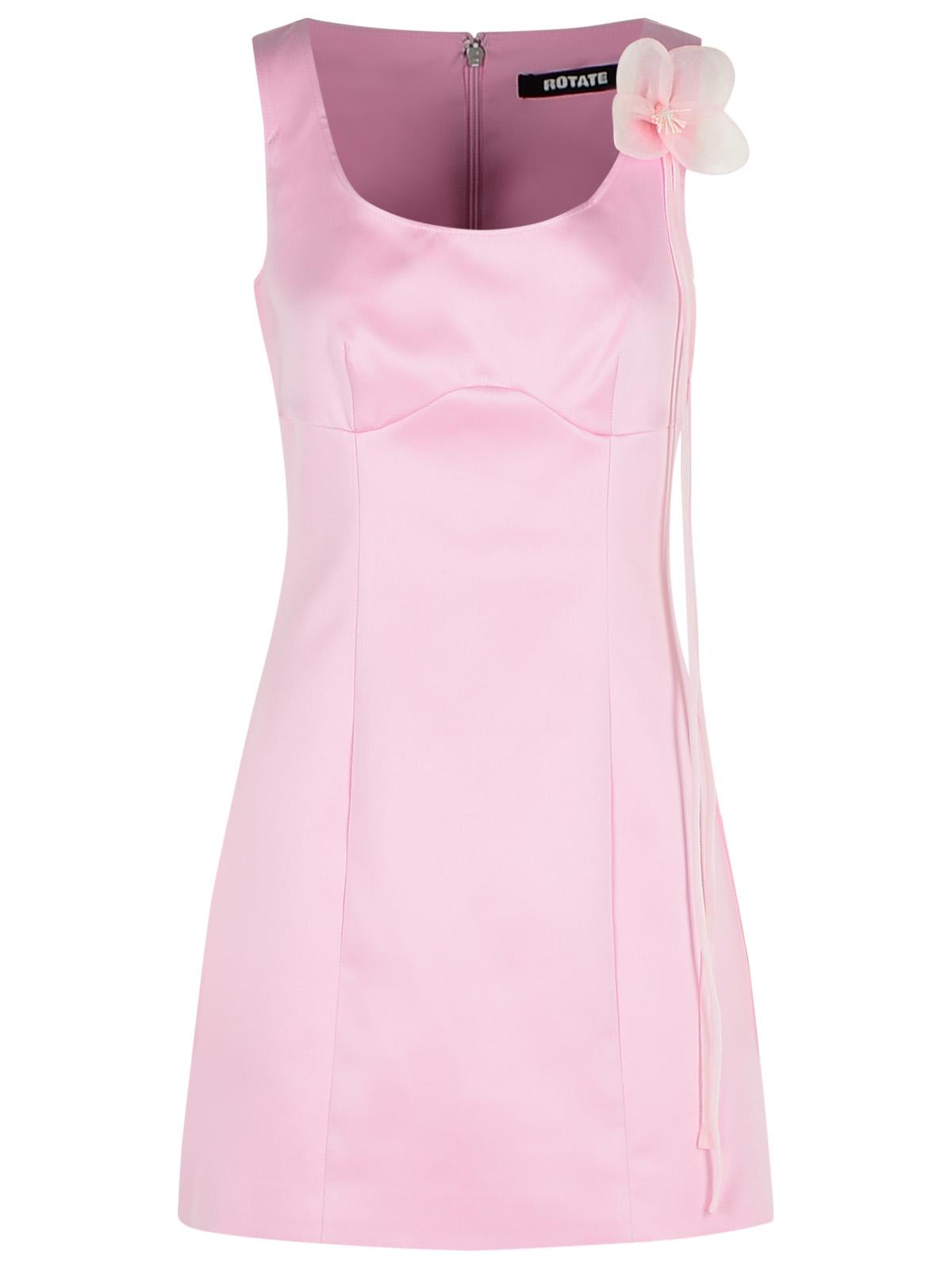 Pink Polyester Dress