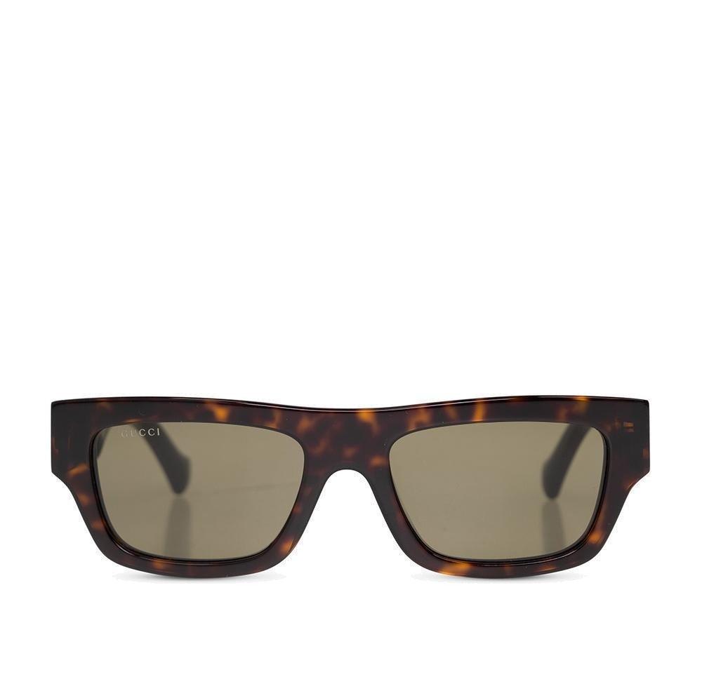 Shop Gucci Squared Frame Sunglasses