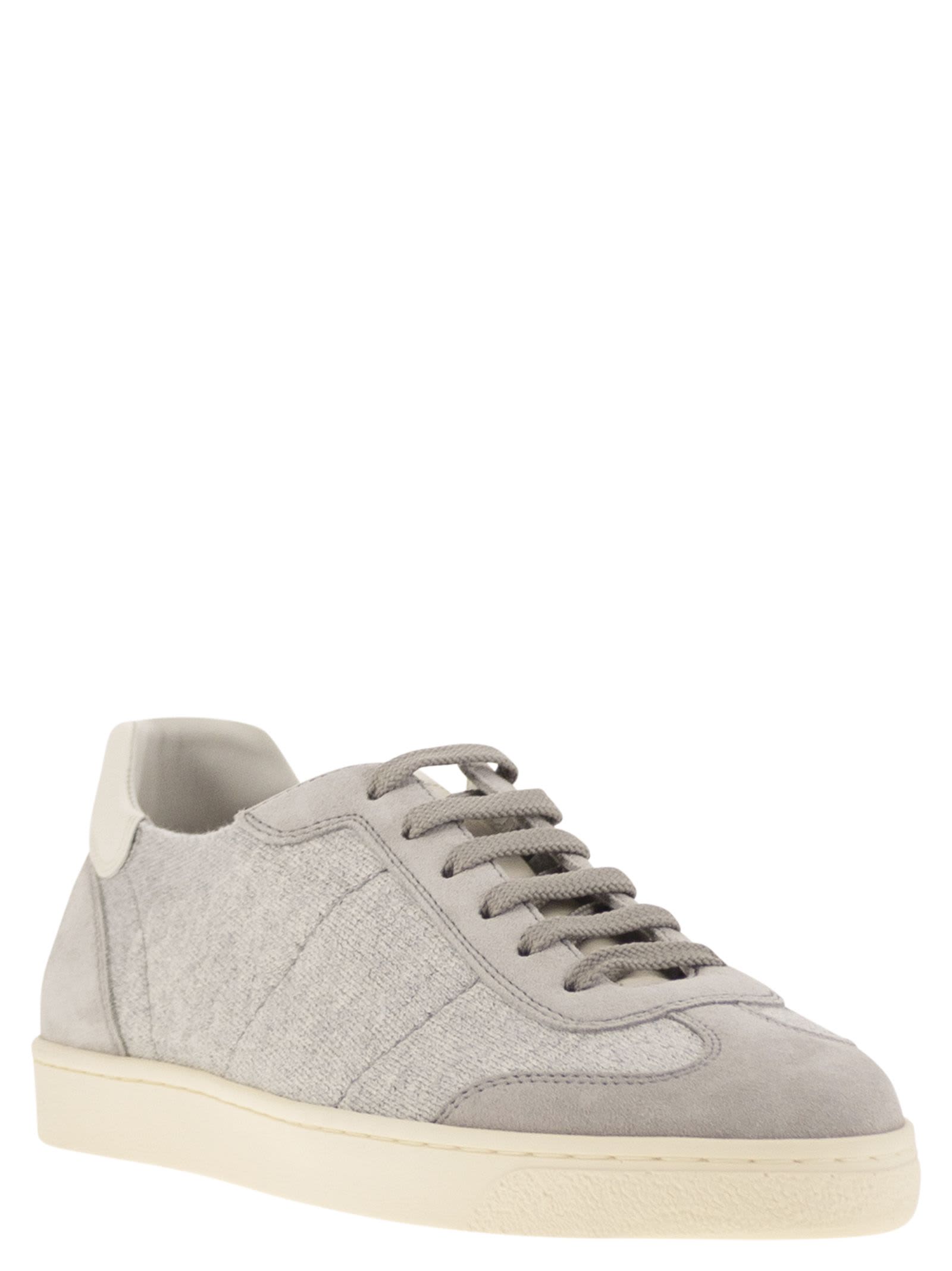 Brunello Cucinelli Knitted Low-top Sneakers In Cfk54