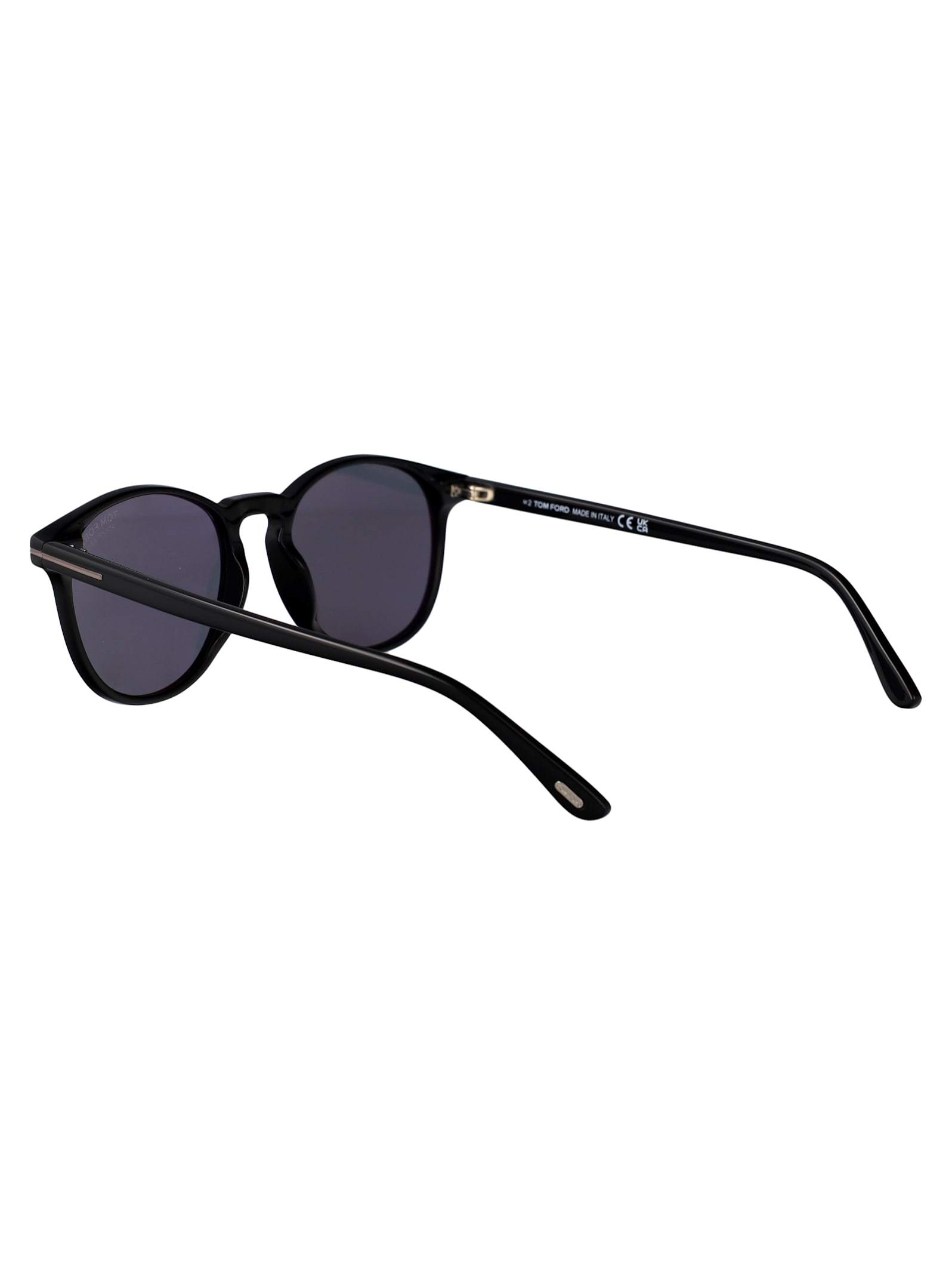 Tom Ford Sunglasses In 01d Nero Lucido / Fumo Polar