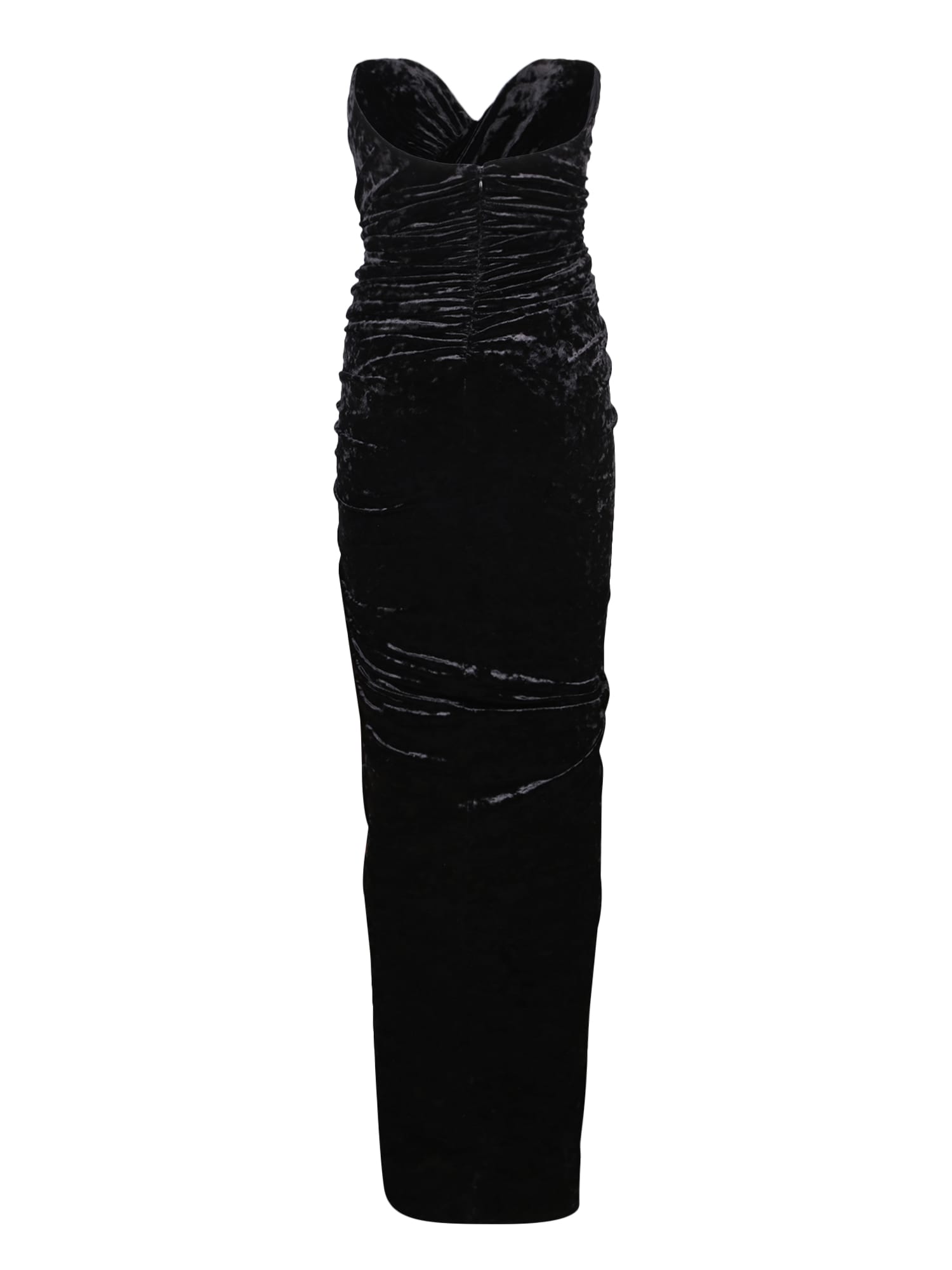 Shop Alexandre Vauthier Draped Black Dress