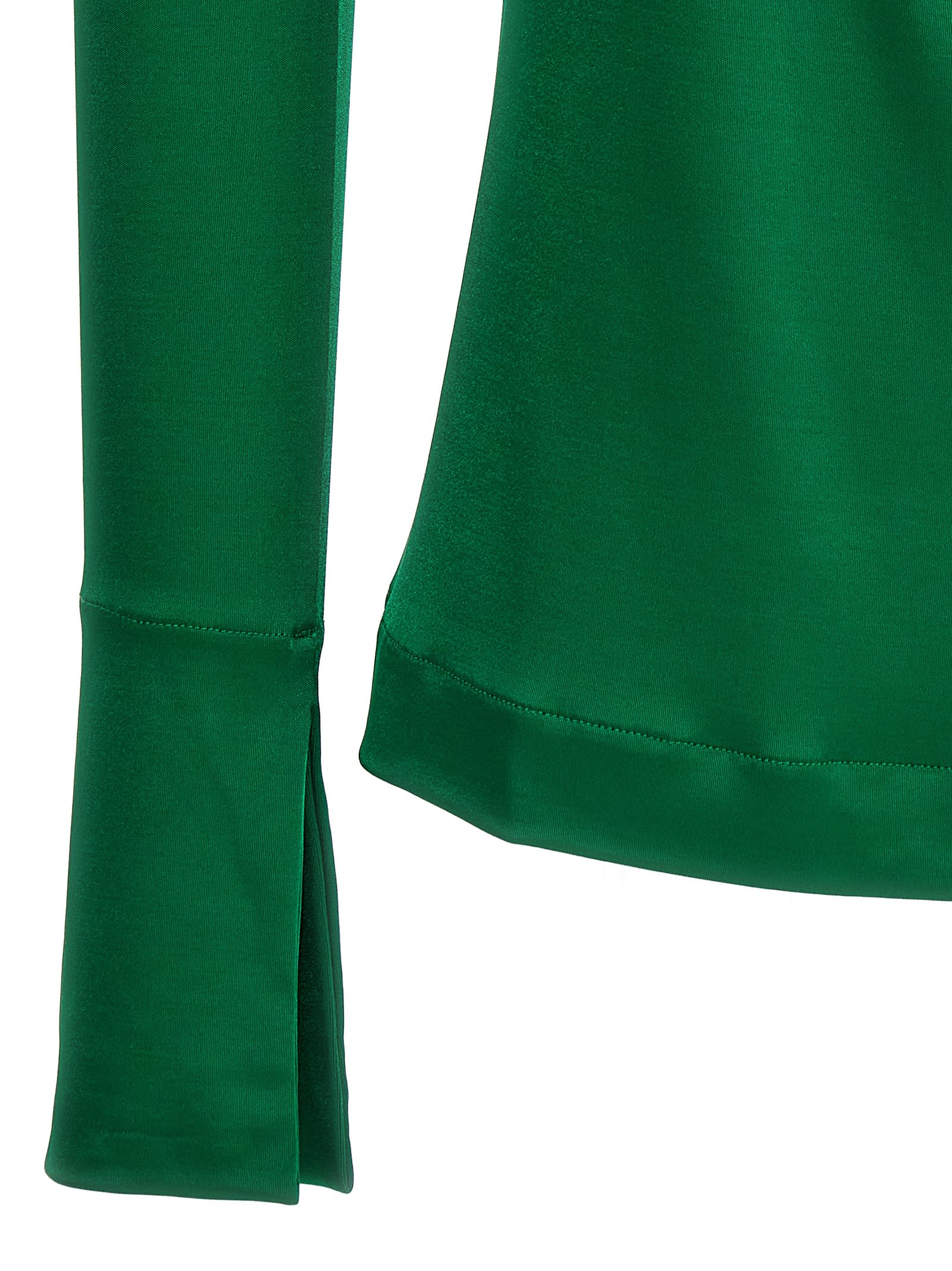 Gathered Detail Top In Emerald – Victoria Beckham UK