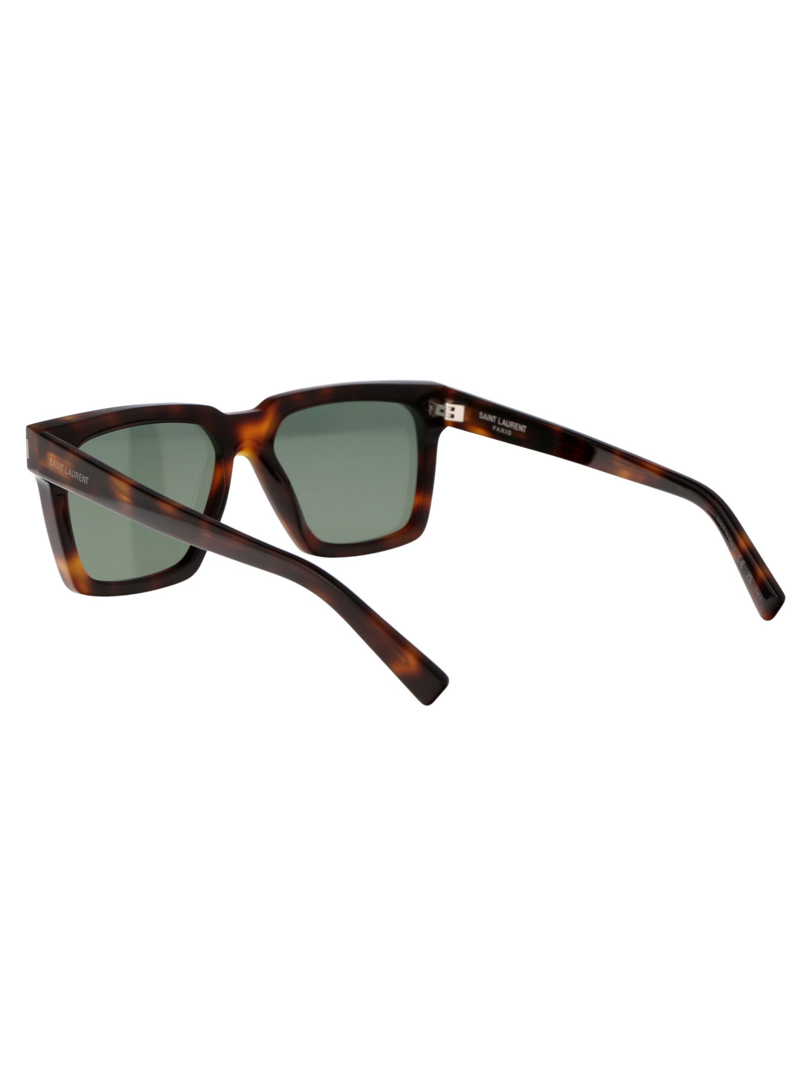 Saint Laurent Sl 610 Sunglasses In 003 Havana Havana Green