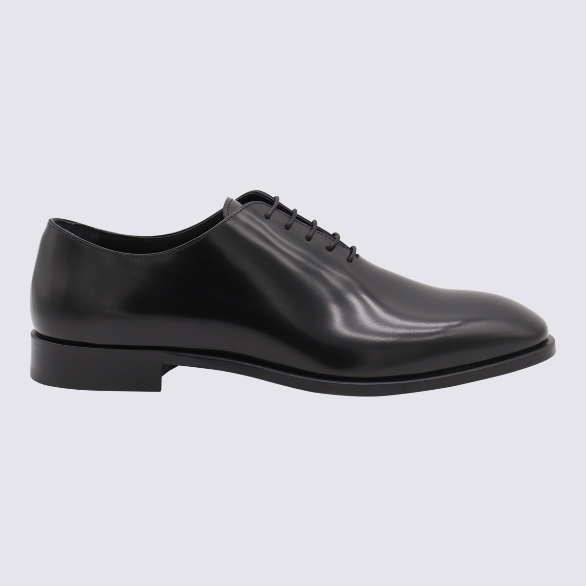Black Leather Lace Up Shoes