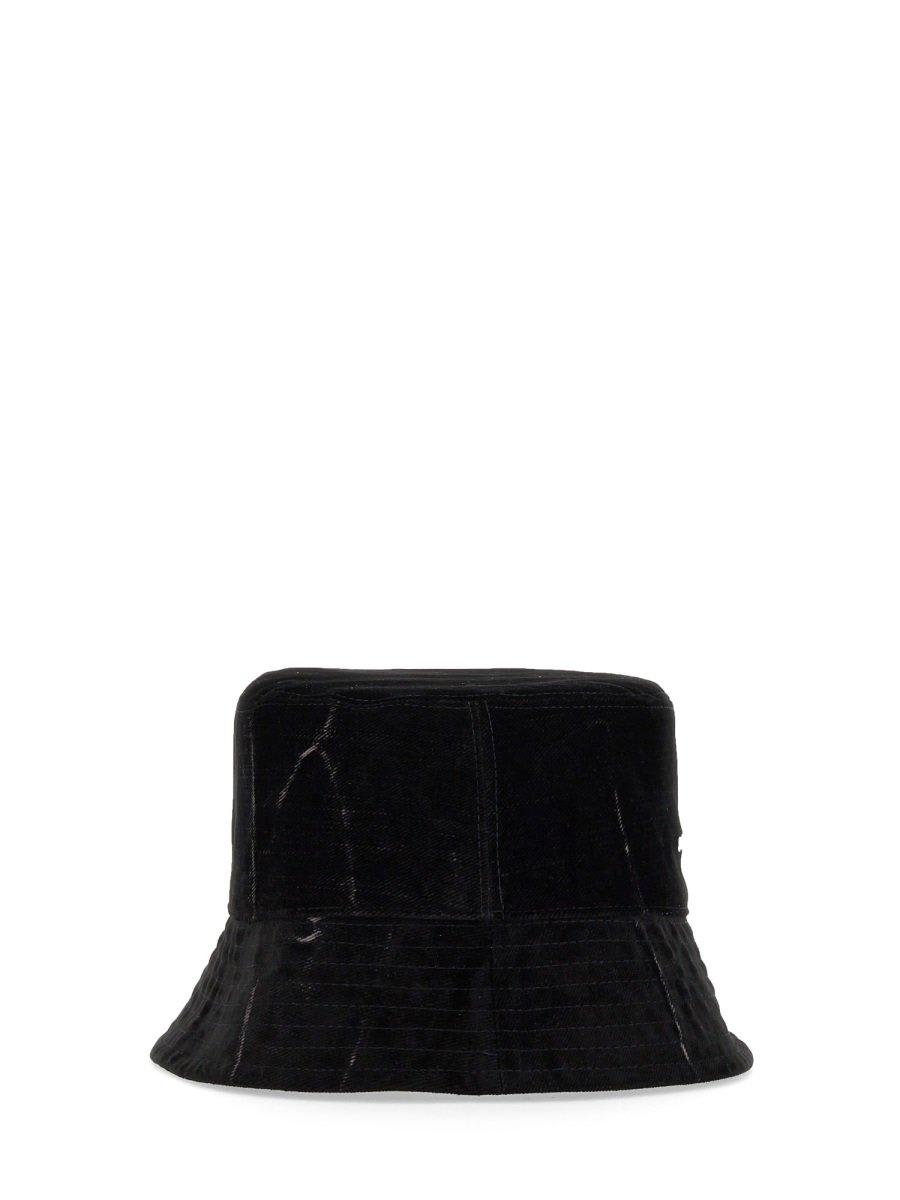 Shop Stella Mccartney Logo Embroidered Bucket Hat In Black