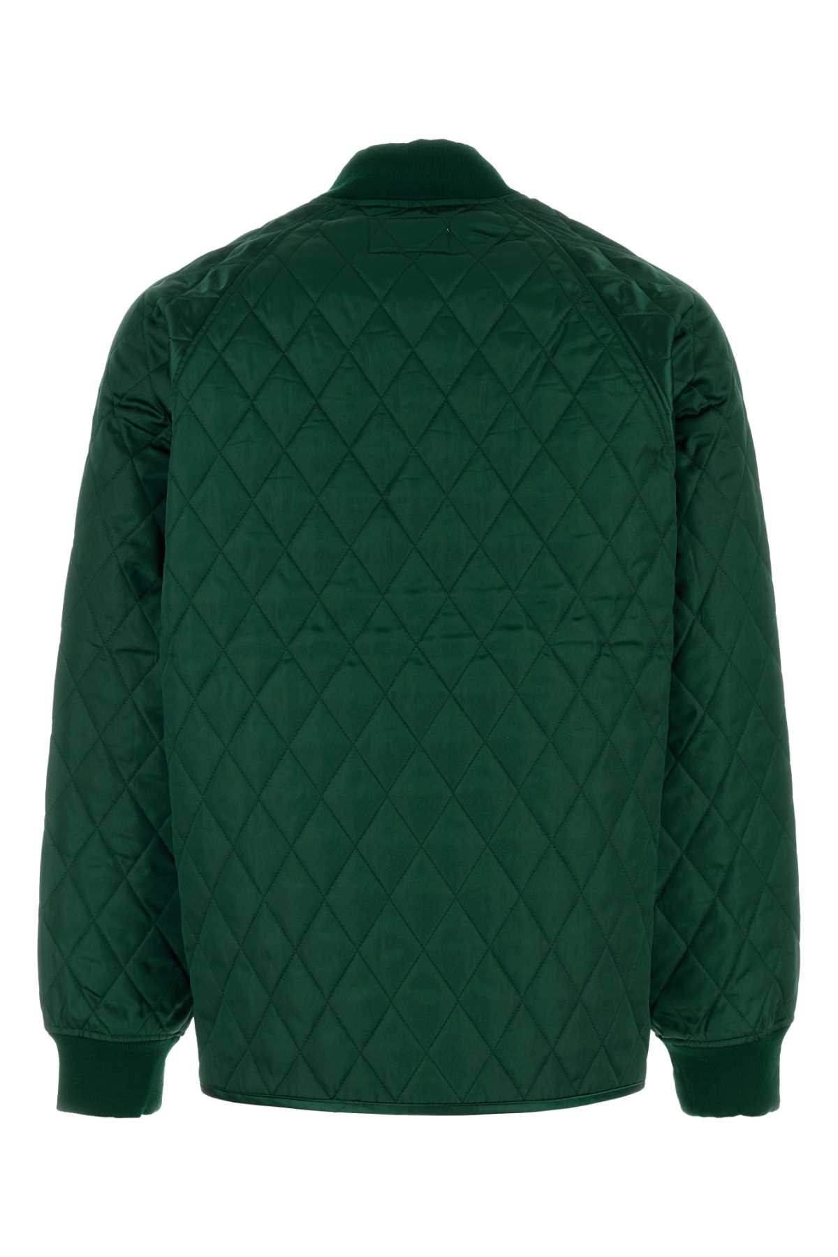 Carhartt Alumni Quilted Jacket With Embroidered Logo Detail In Green