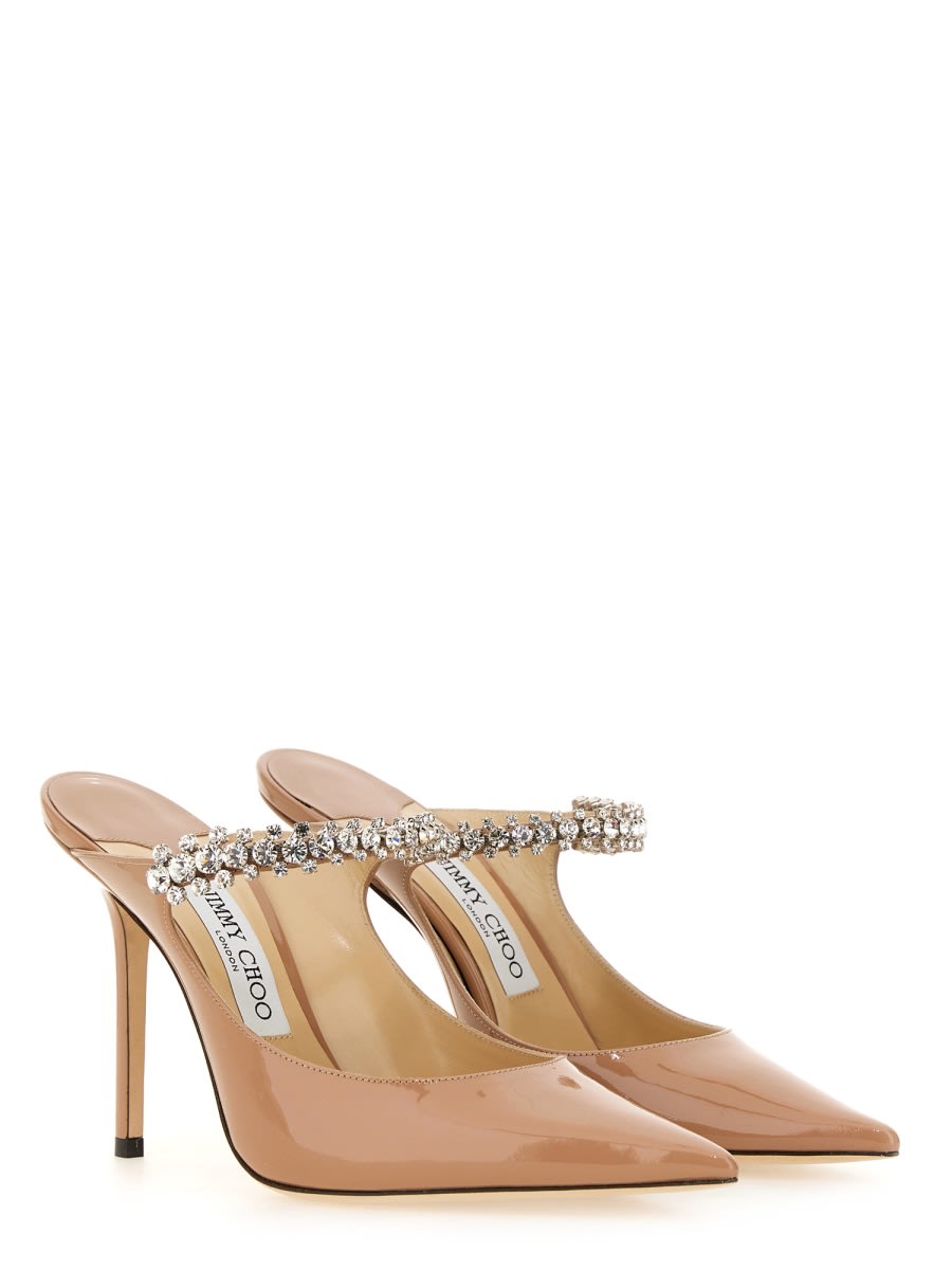 Shop Jimmy Choo Décolleté Bing 100 In Nude