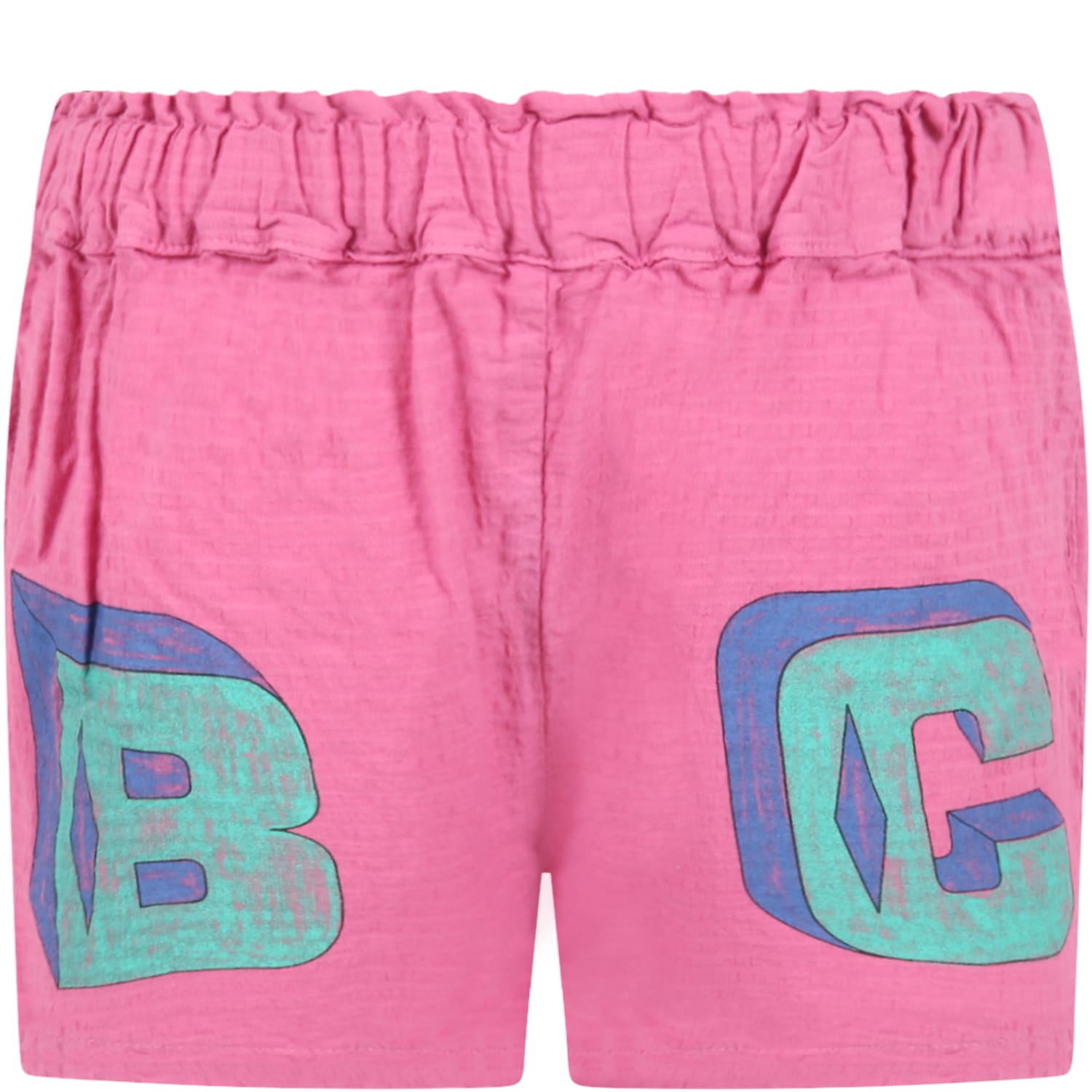 Bobo Choses Purple Short For Girl With Logo