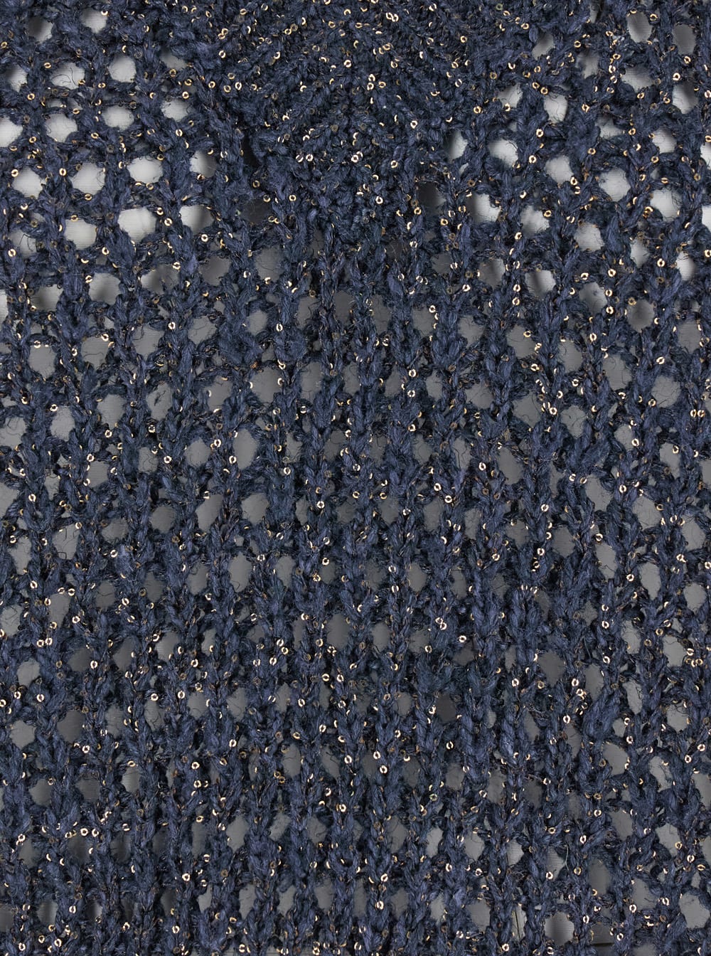 Shop Brunello Cucinelli Blue Sequin Vest With V Neck In Silk Blend Woman