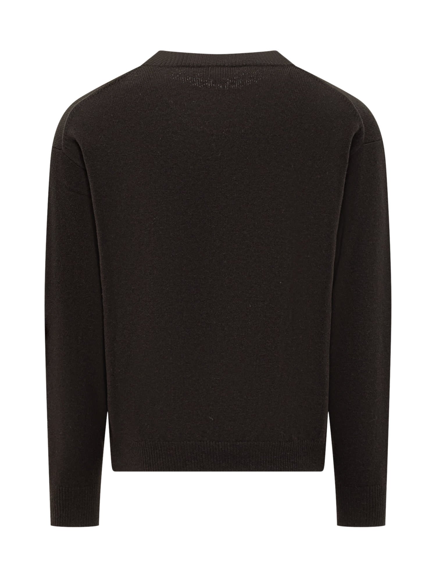 Shop Kenzo Sweater With  Flower Logo  In Black