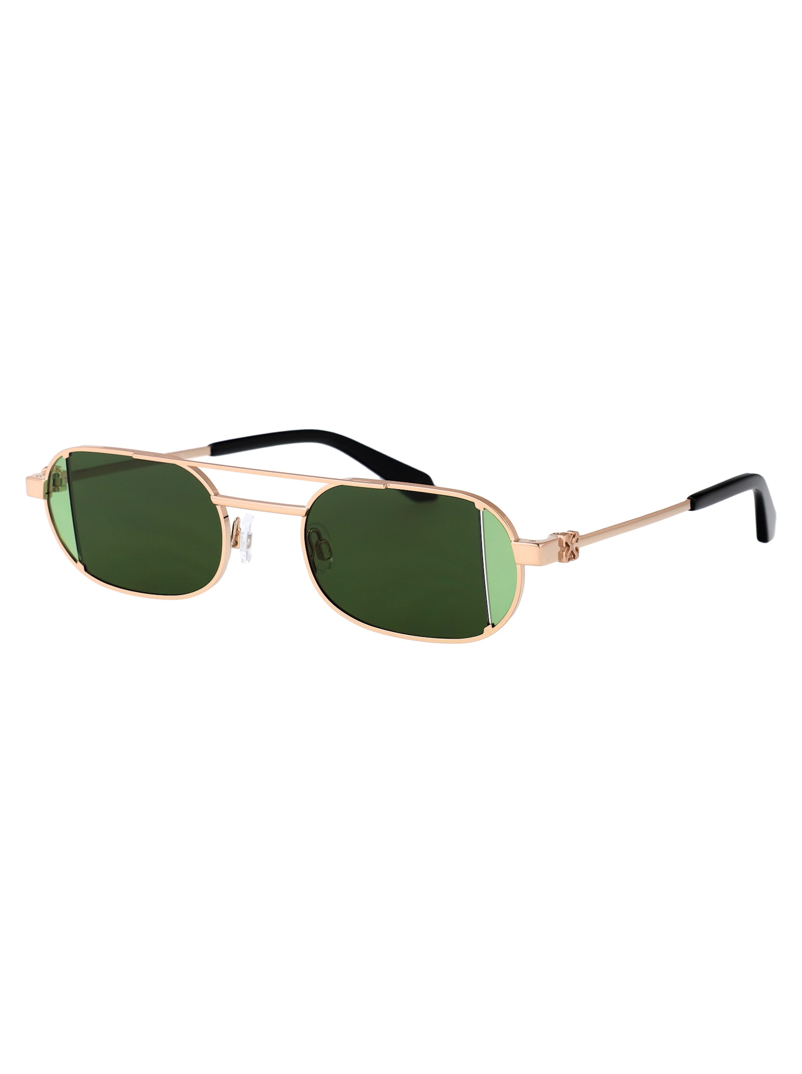 Off-white Lynn Sunglasses In Gold Green