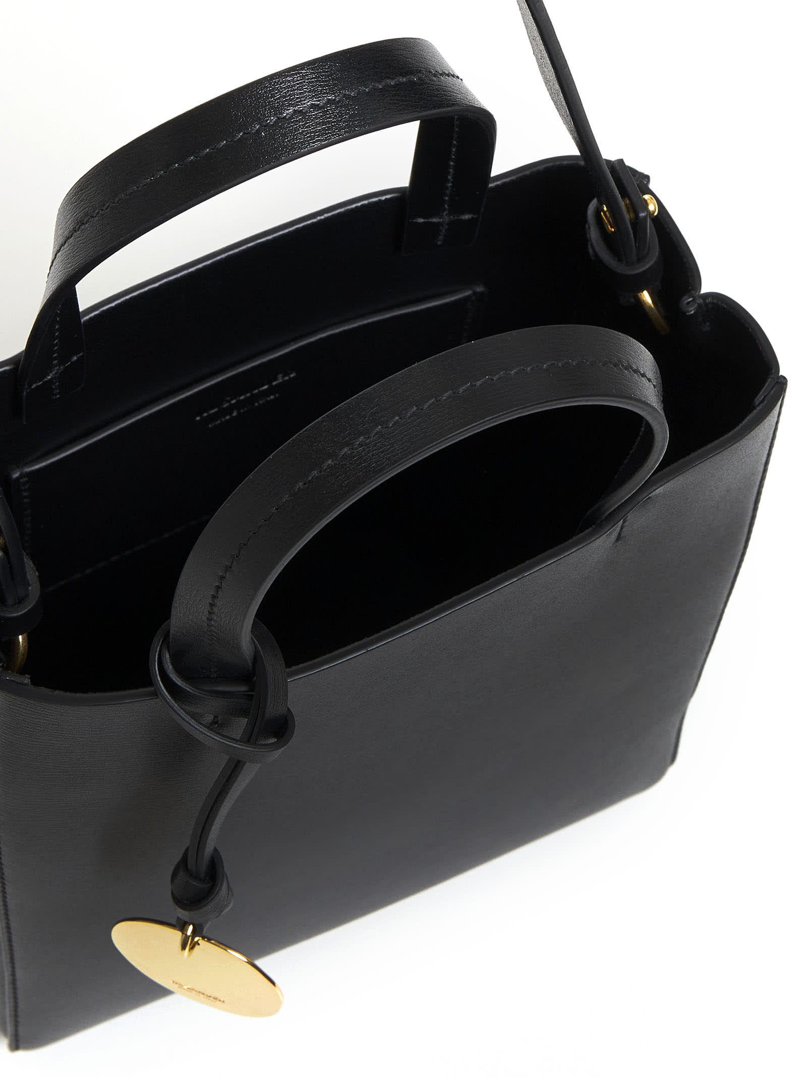 Shop Jil Sander Shoulder Bag In Nero