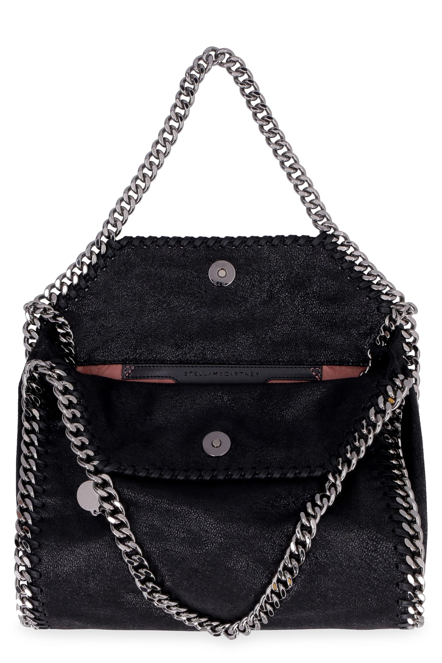 Shop Stella Mccartney Falabella Mini Tote In Black