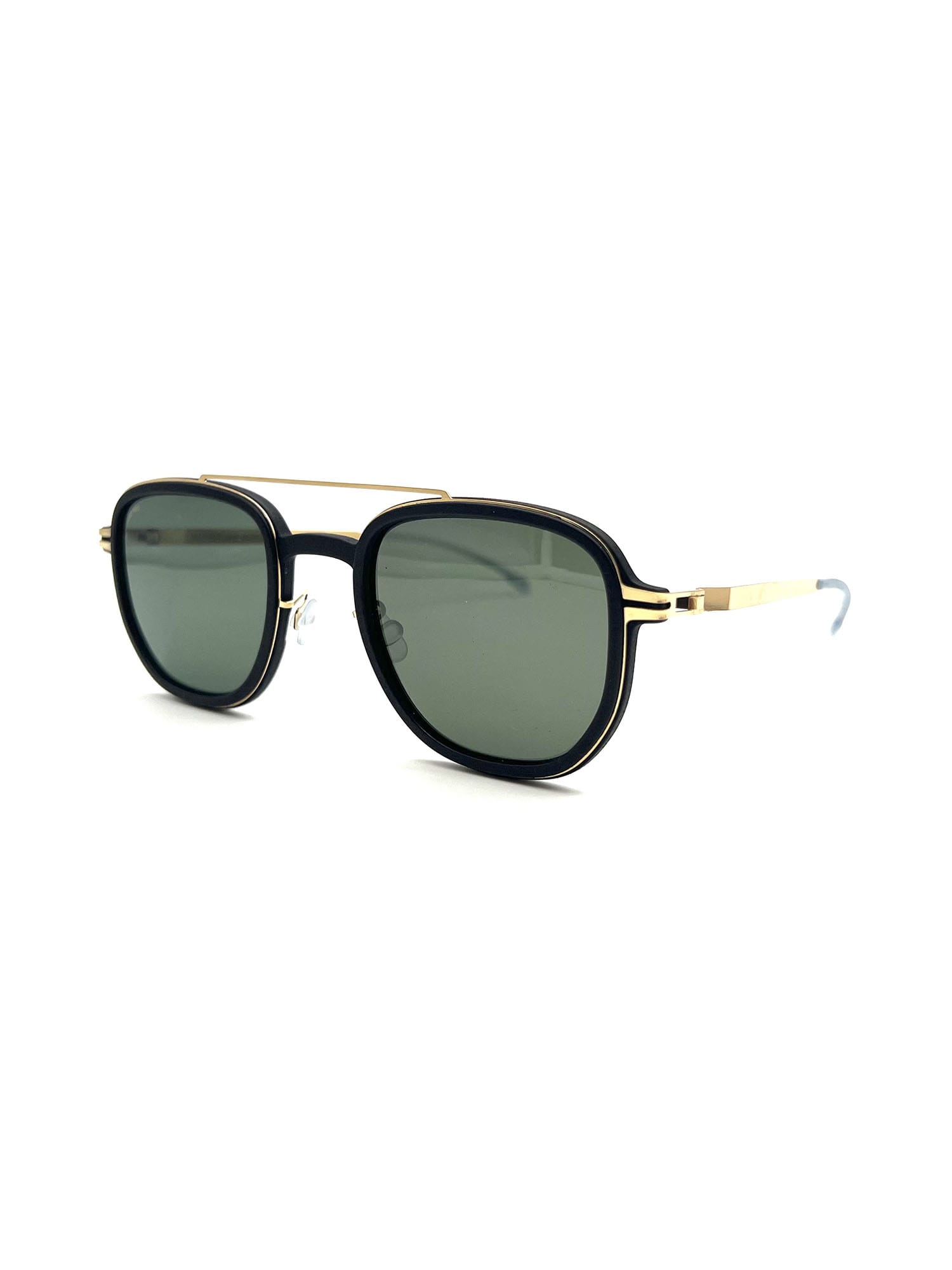 Shop Mykita Alder Sunglasses In _pitch Black