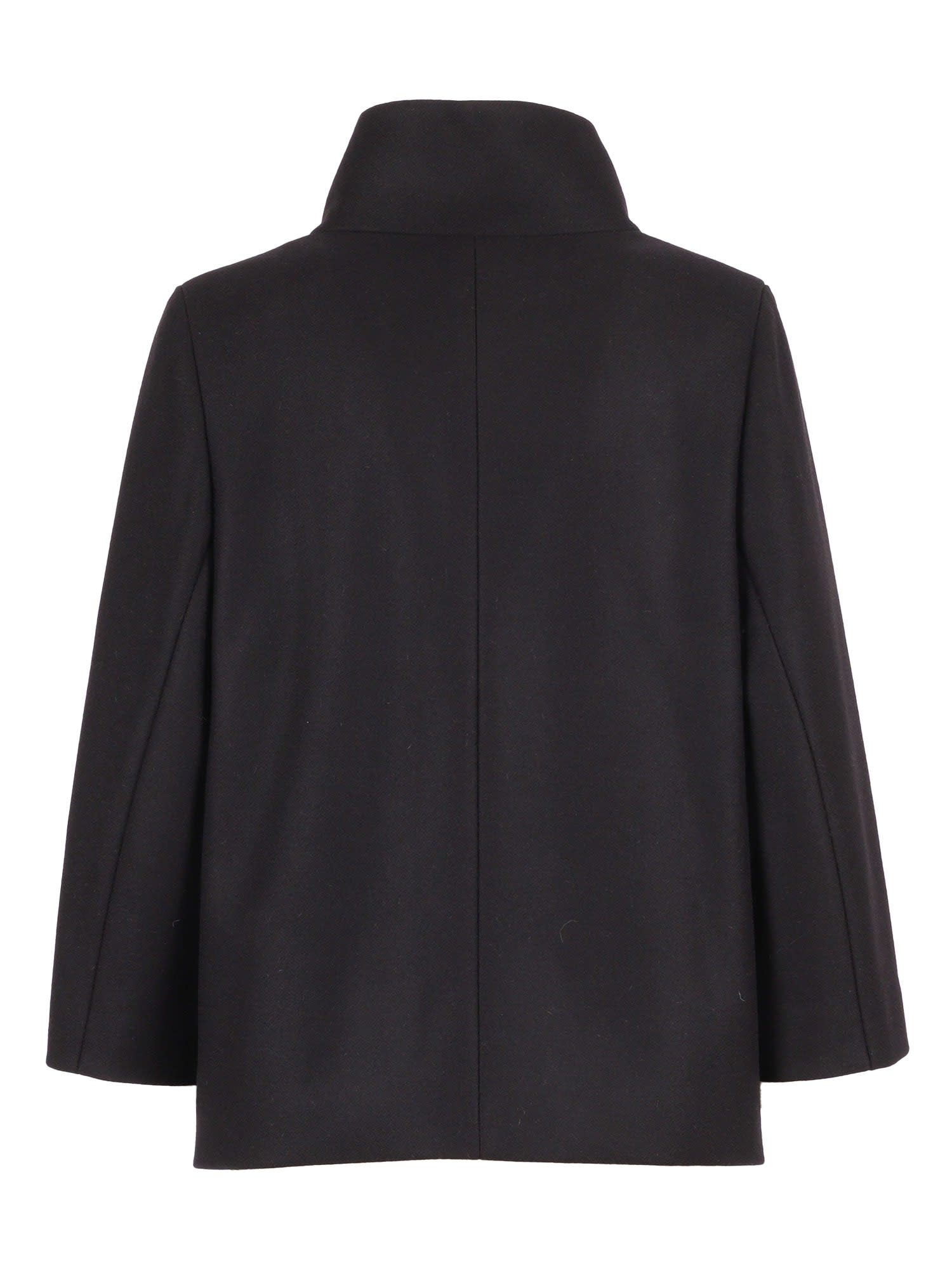 Fay Lined Cape With Hook In Black
