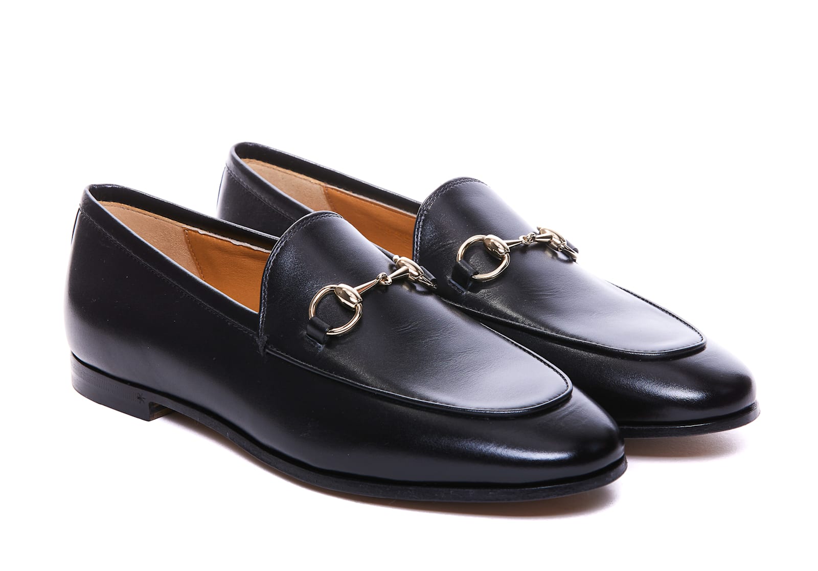 Shop Gucci Jordaan Loafers In Black