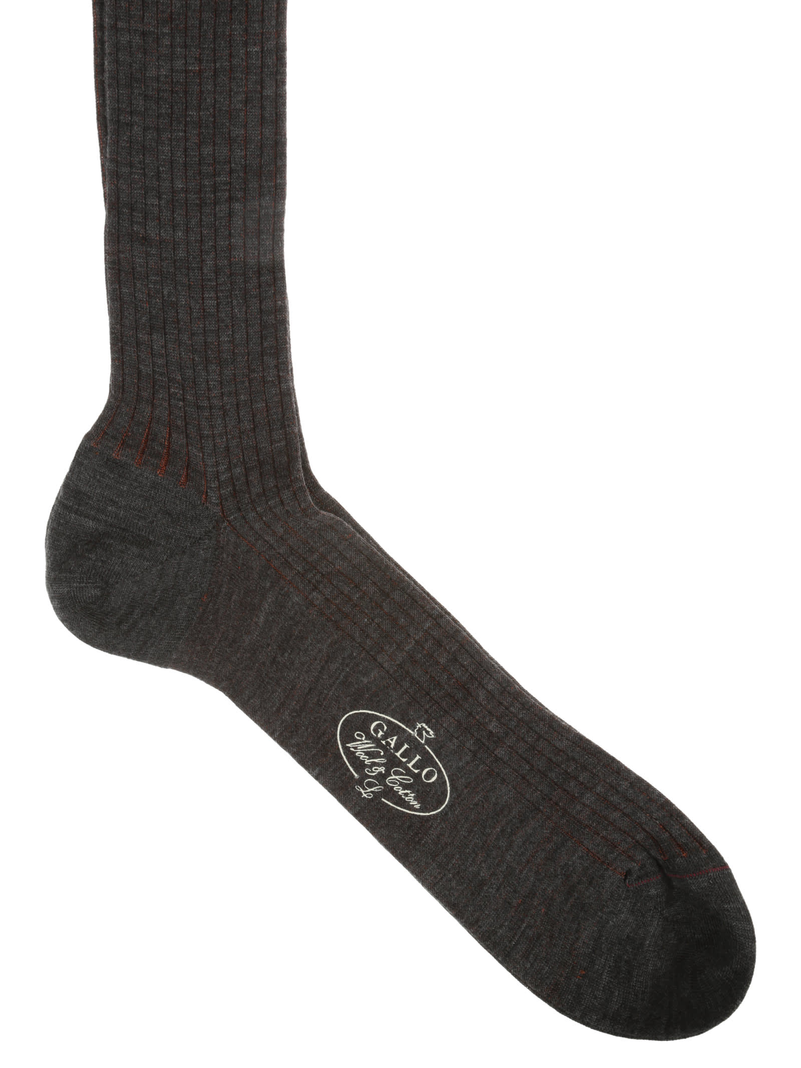 Shop Gallo Socks In Ferro Rame
