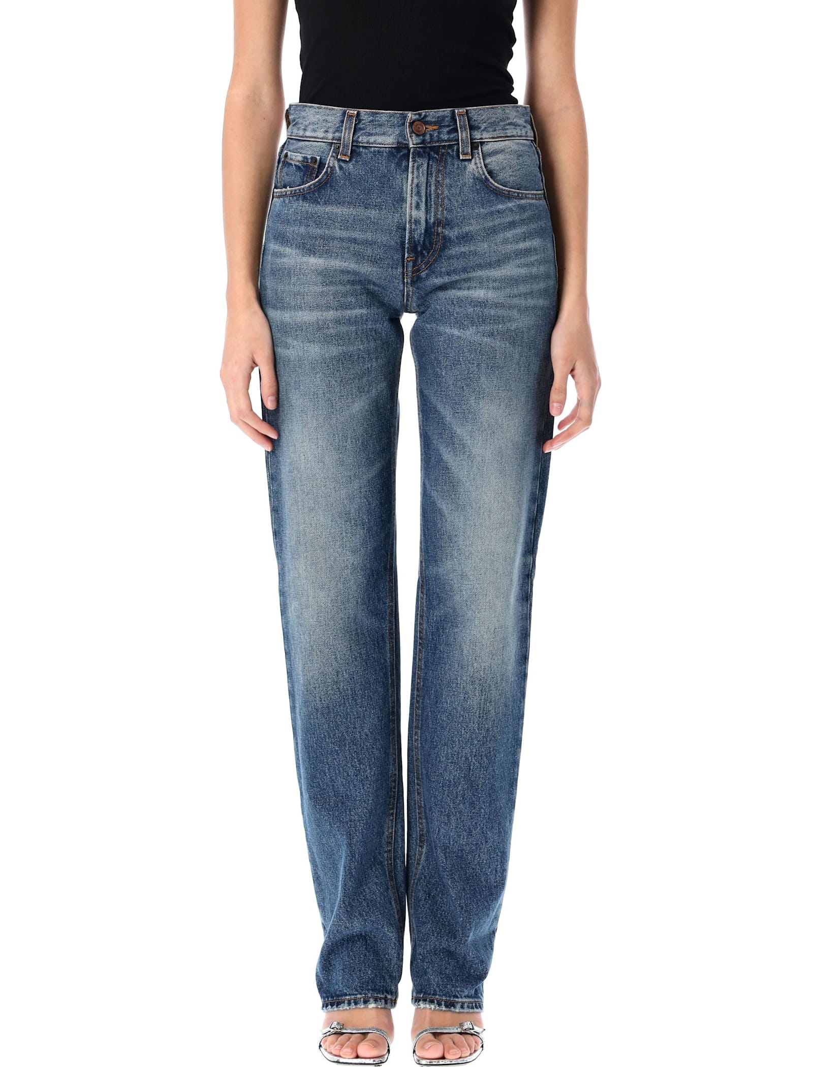 Cleo Mid Blue Denim Pant