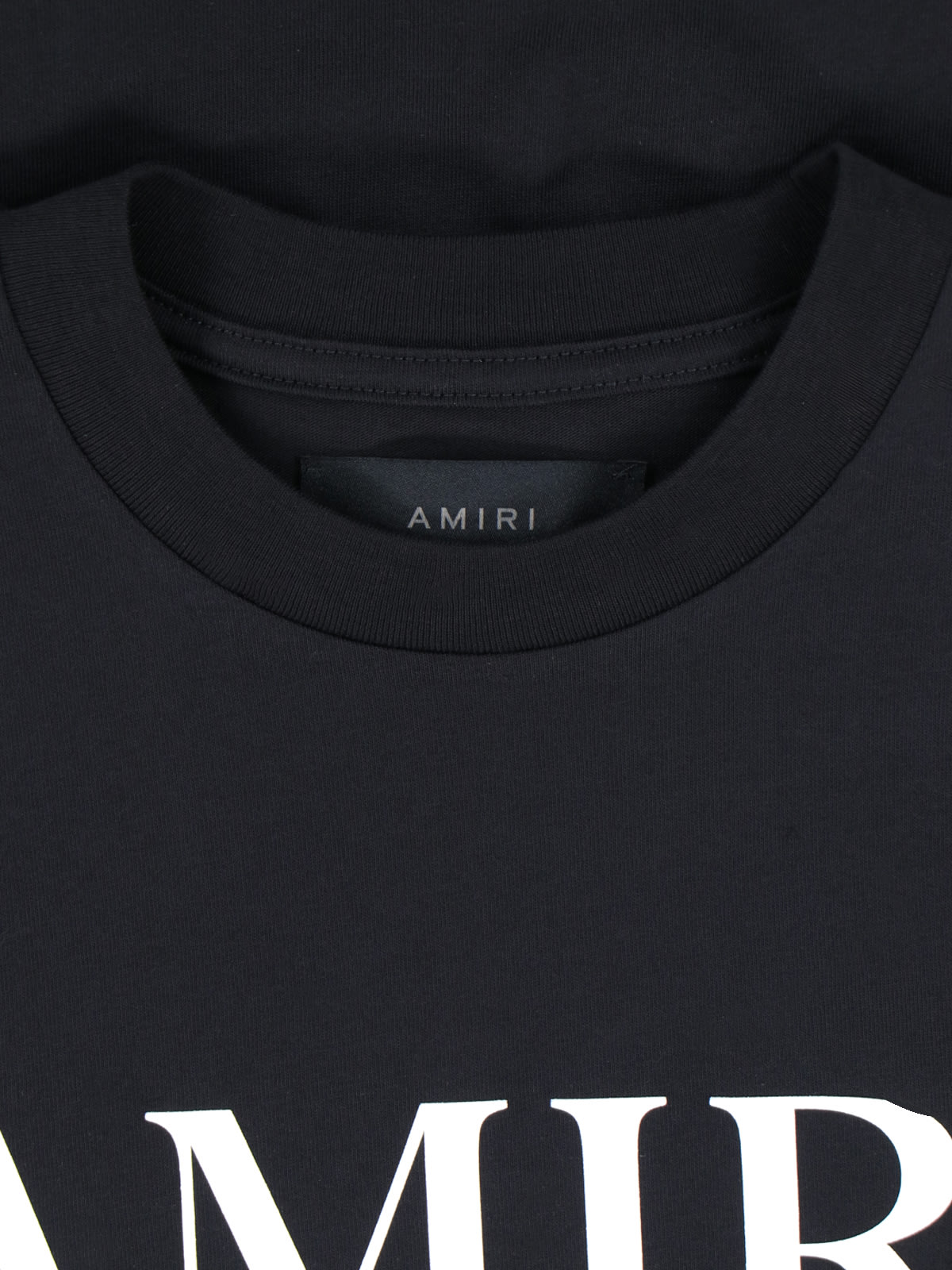 Shop Amiri Logo T-shirt In Nero