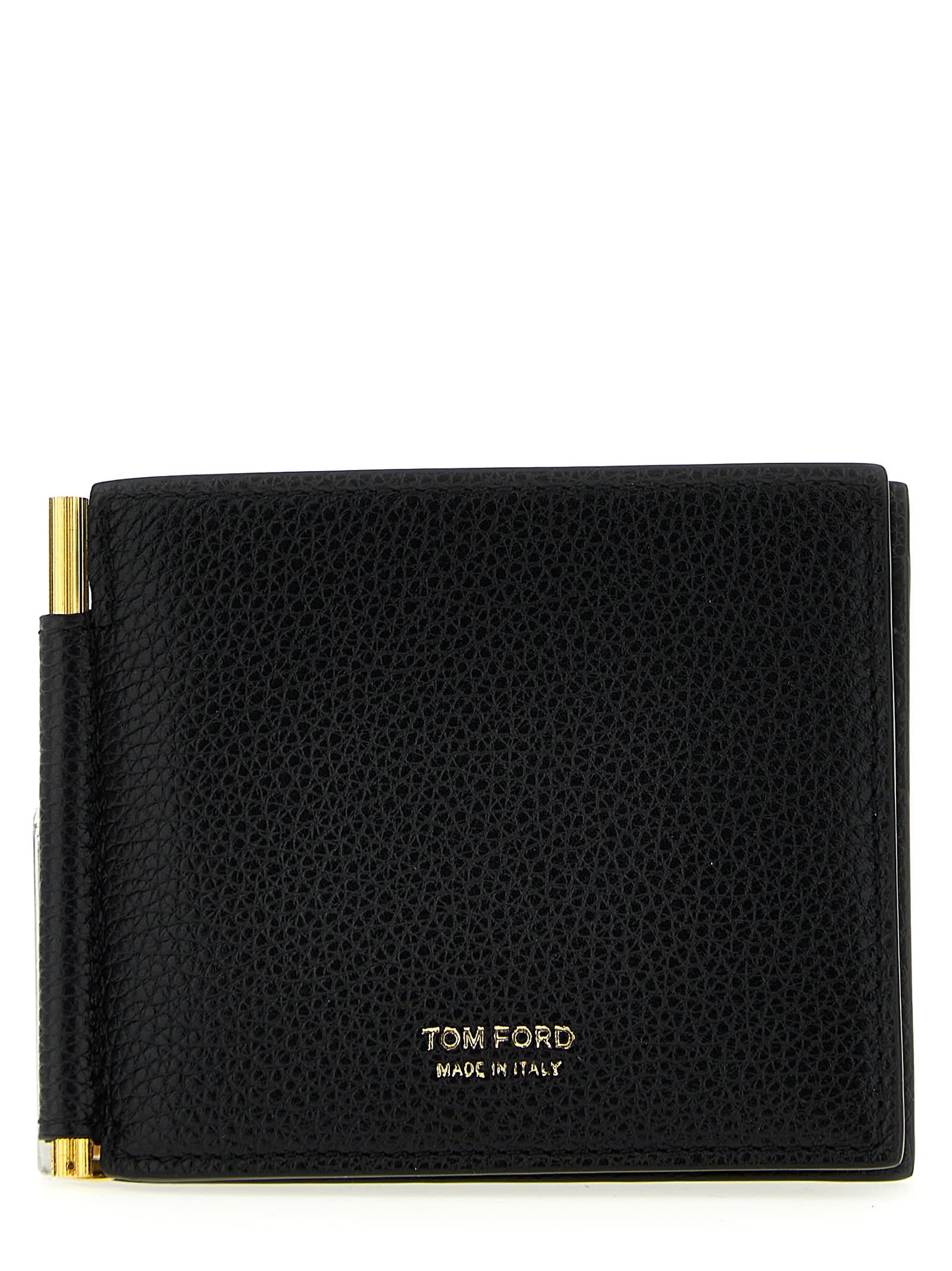 TOM FORD Money Clip Leather Wallet - Farfetch