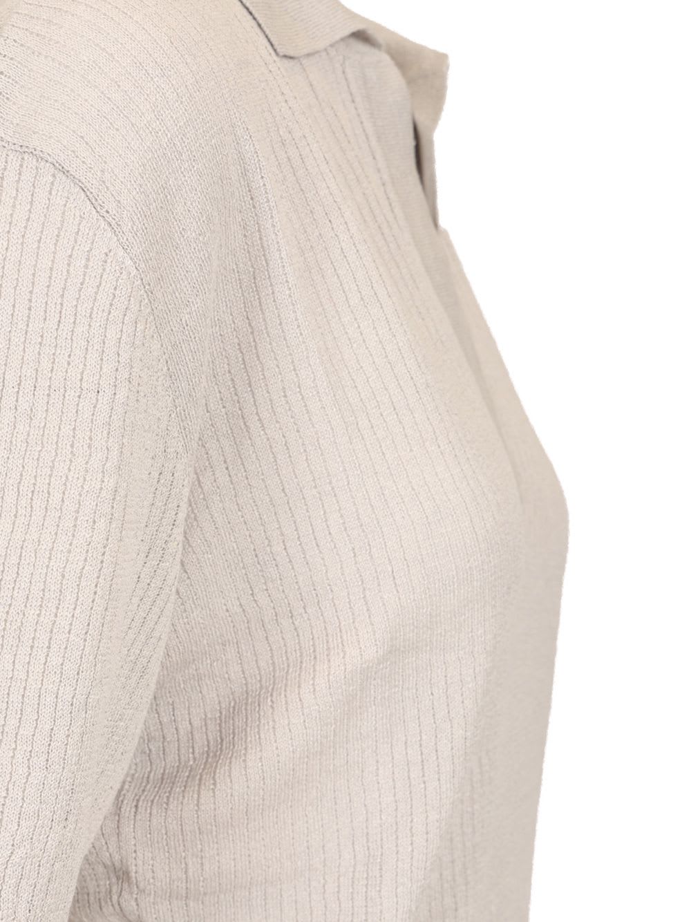 Shop Barena Venezia Vibia Knit In Silver