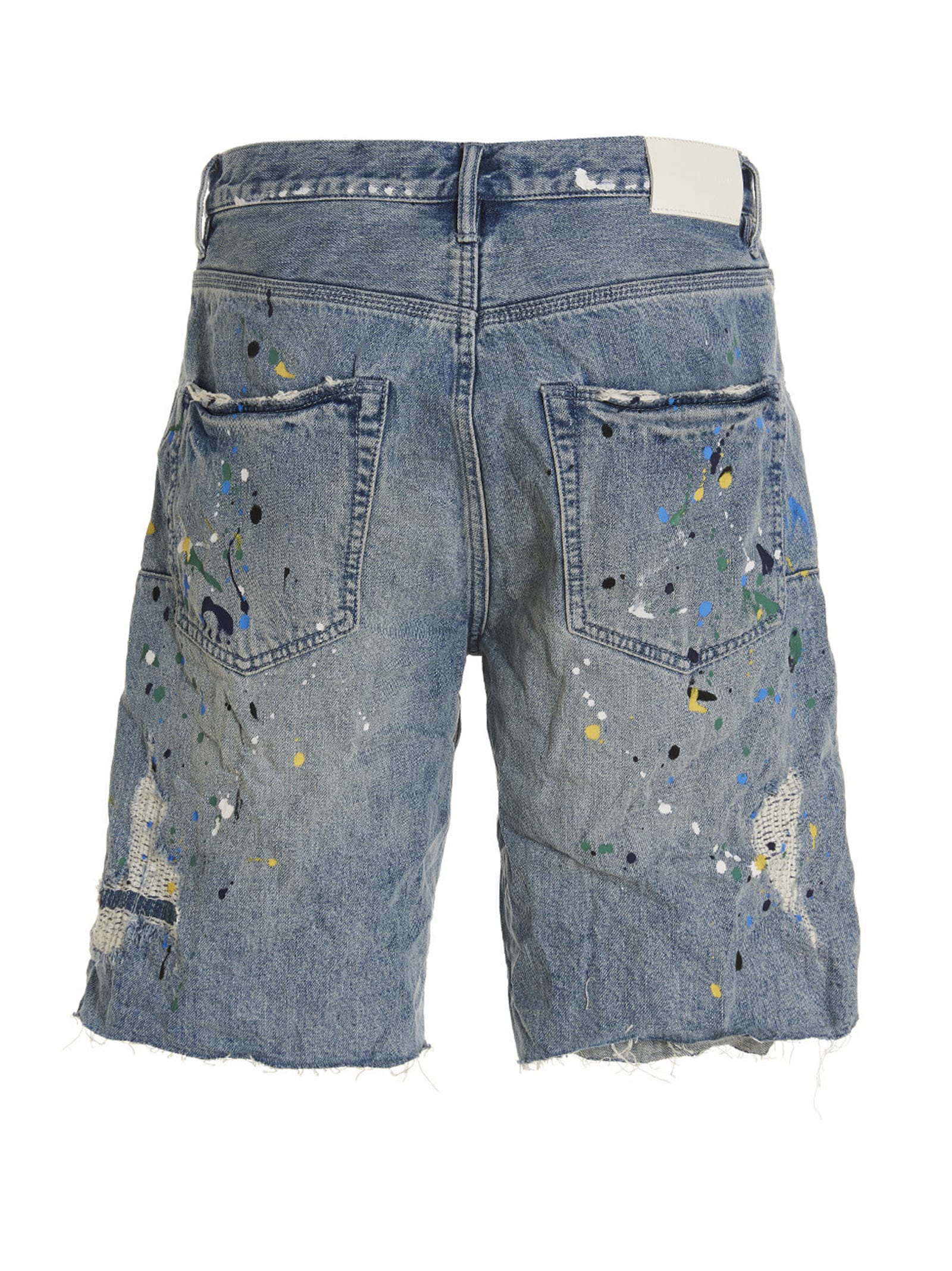 Purple Brand Jacquard Monogram Denim Shorts - Farfetch