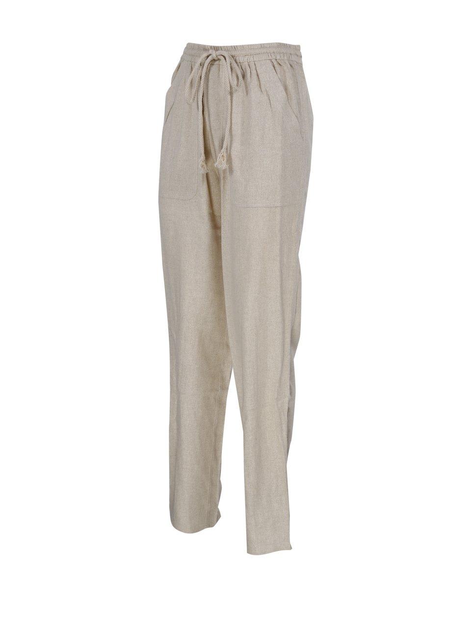 Shop Marant Etoile Mid-rise Drawstring Tapered Trousers In Beige