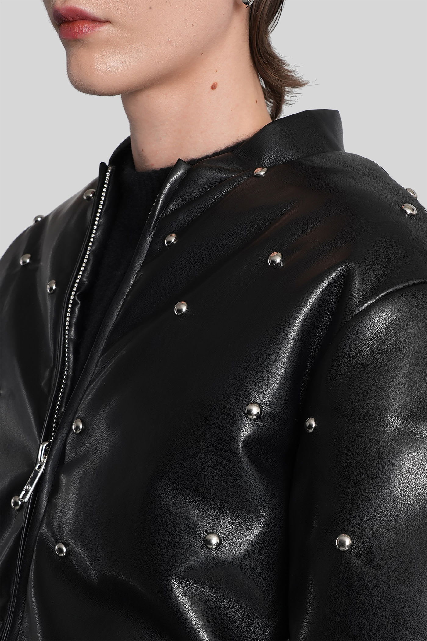 Rotate Birger Christensen Bomber Jacket In Black Polyester In Black
