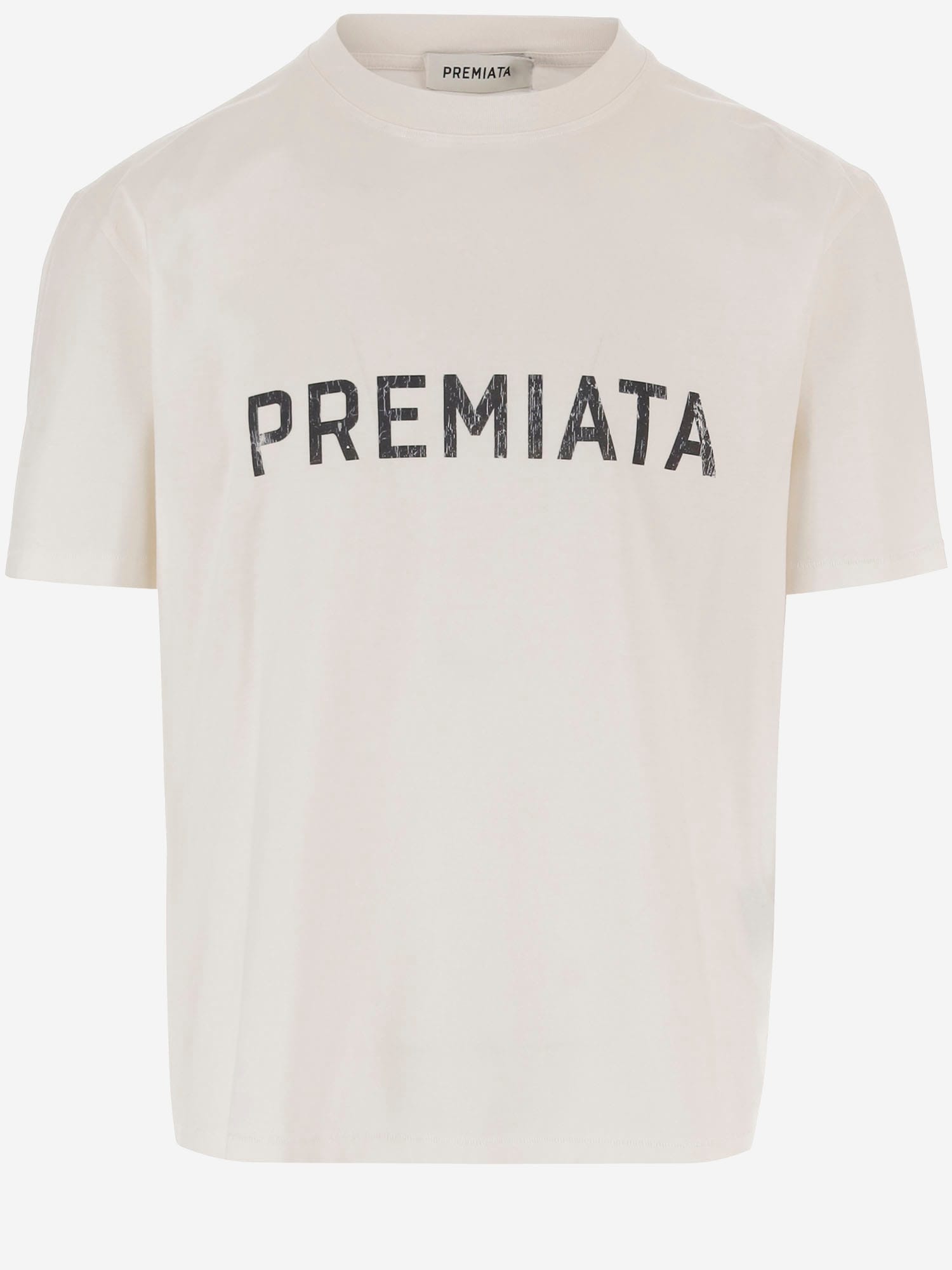 Premiata Logo-print Graphic-print T-shirt In Neutral