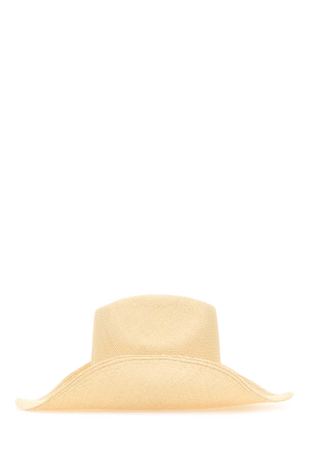 Shop Ruslan Baginskiy Beige Straw Hat In Naturalstraw