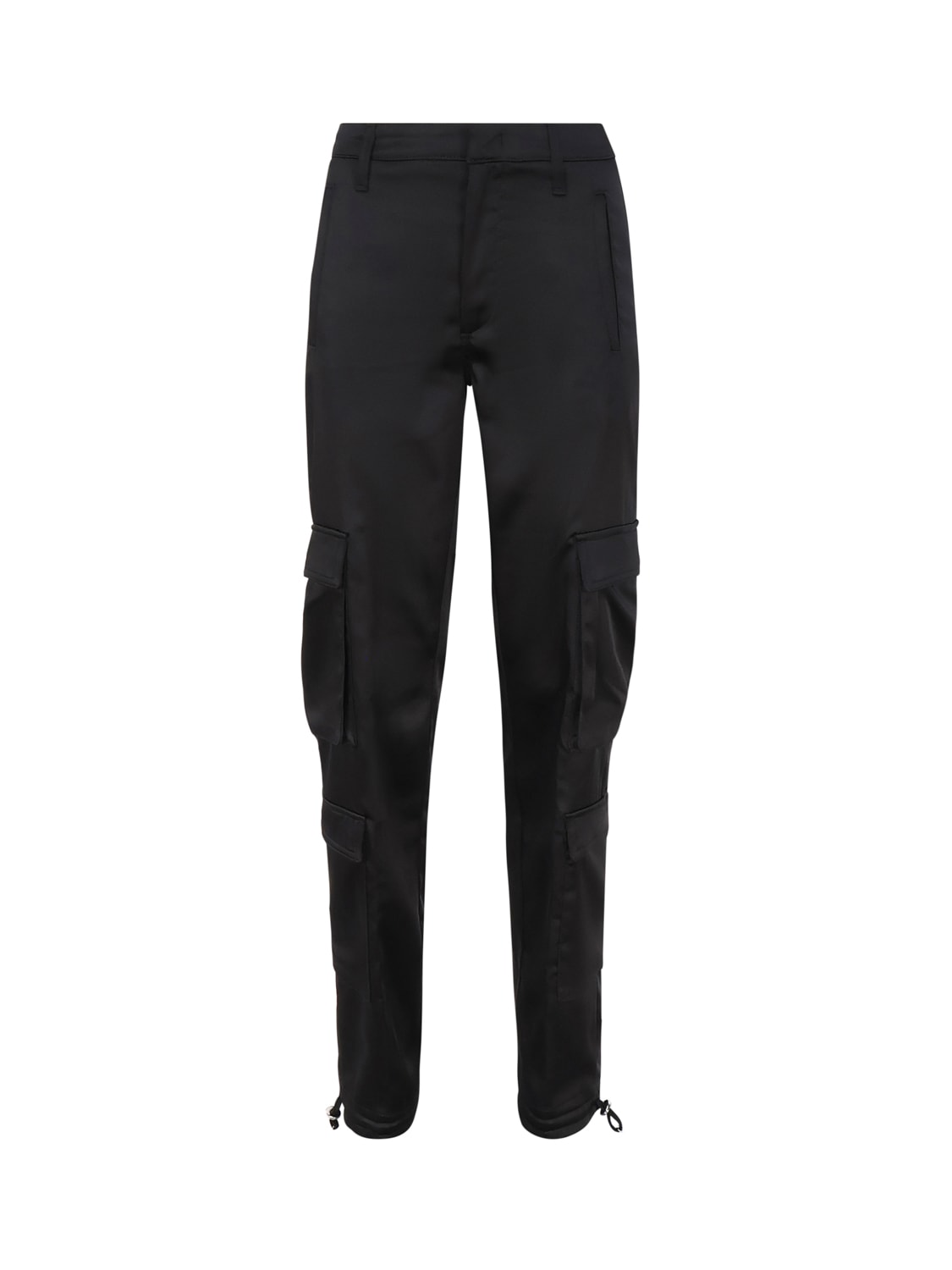 Shop Dondup Tori Loose Cargo Trousers In Black