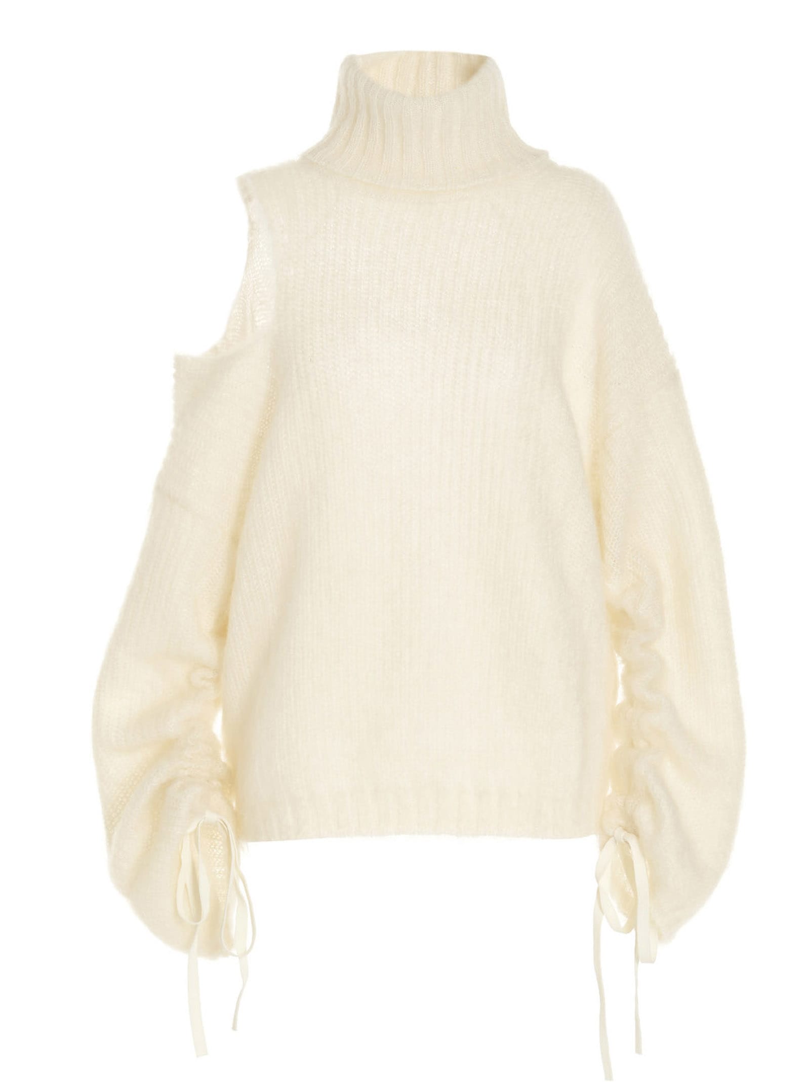 ANDREADAMO Cut Out Lacing Sweater